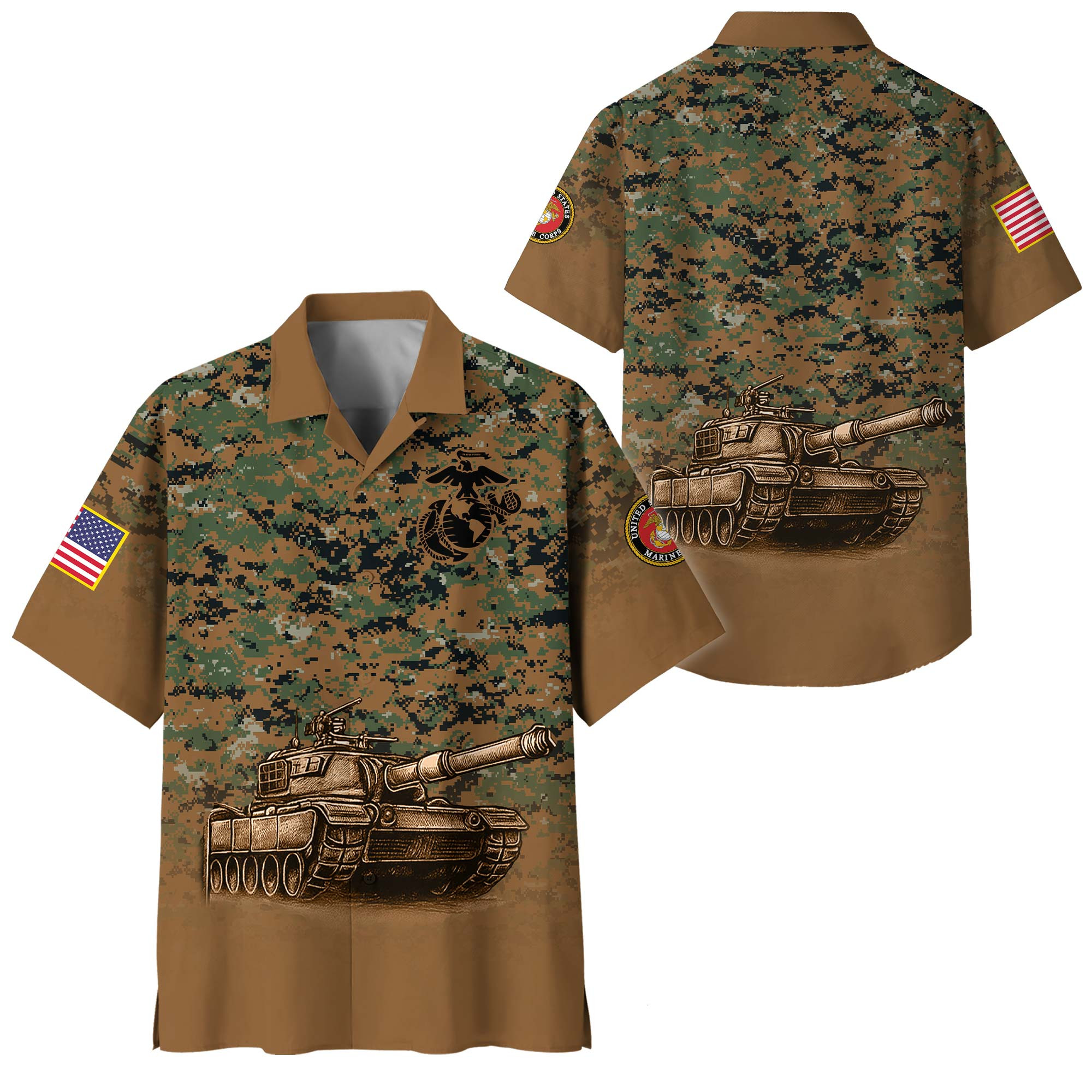 Premium USMC Hawaiian Shirt VPVC408313, Gifts For Marine Veteran, Gifts For Veterans Day