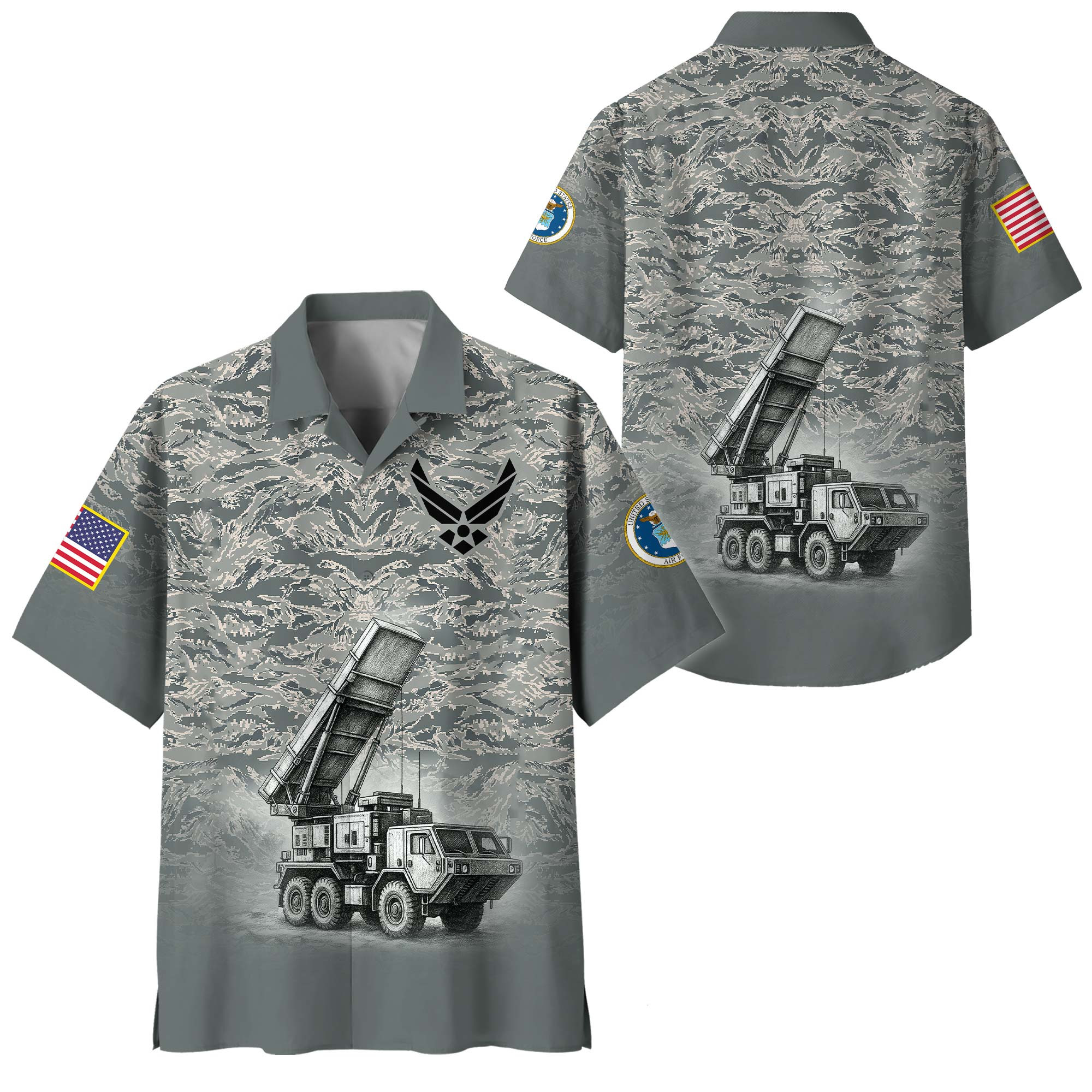 Premium USAF Hawaiian Shirt VPVC408314, Gifts For Air Force Veteran, Gifts For Veterans Day