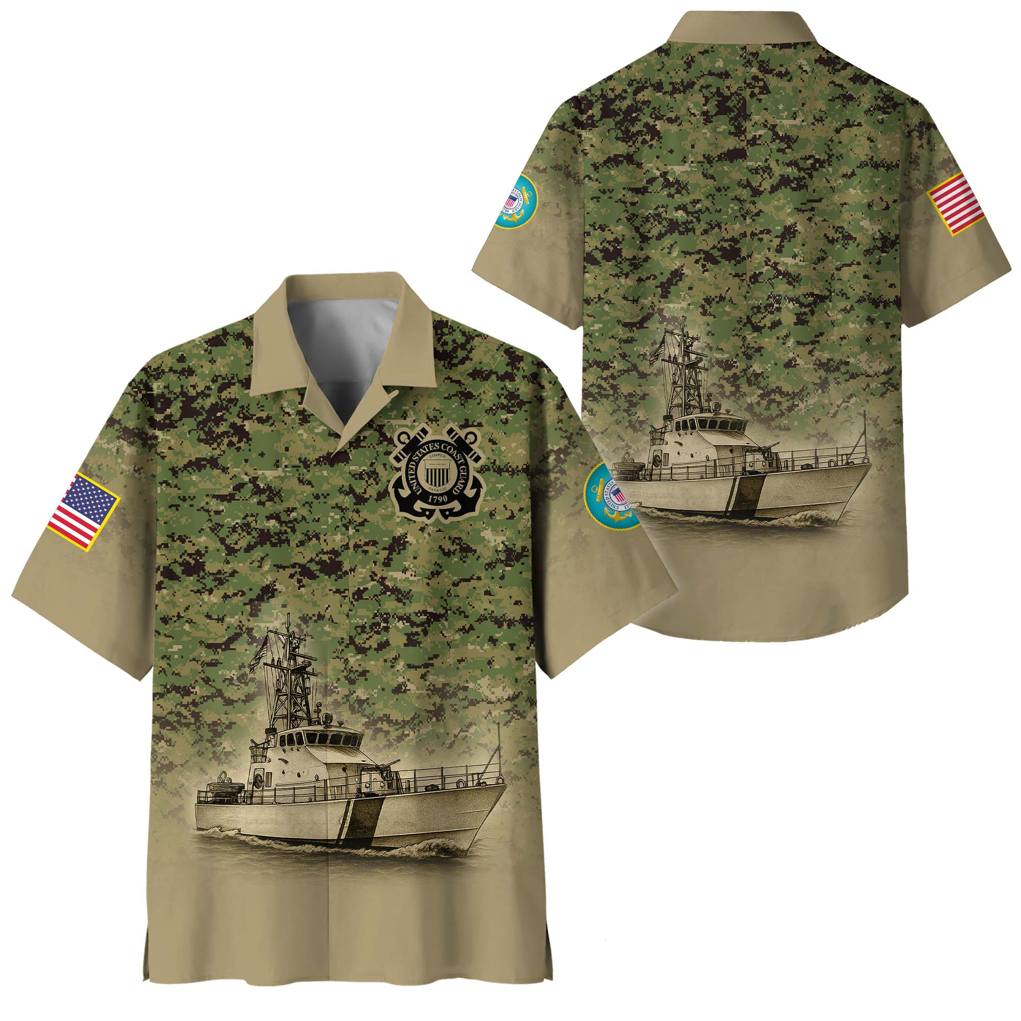 Premium USCG Hawaiian Shirt VPVC408315, Gifts For Coast Guard Veteran, Gifts For Veterans Day