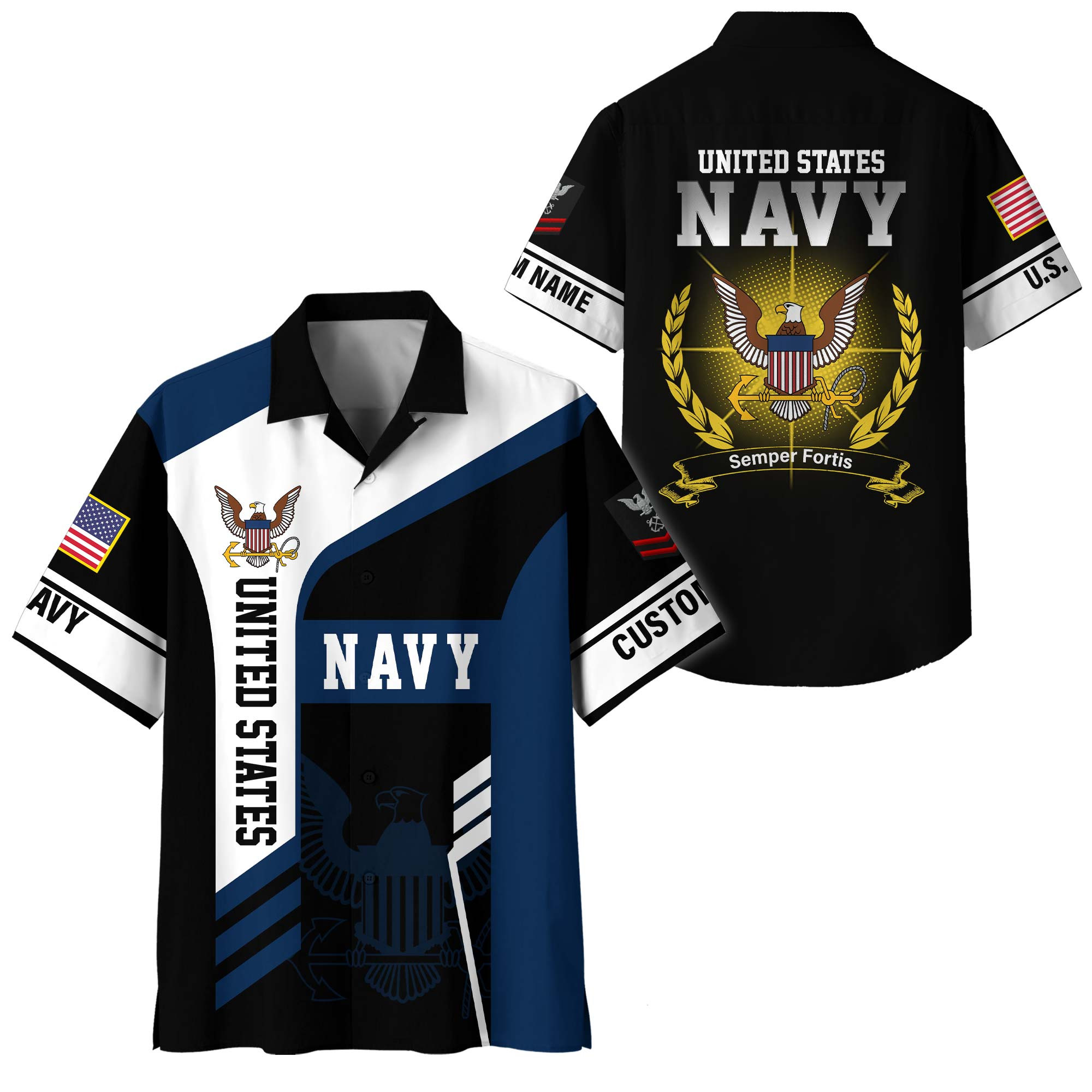 Premium Custom US Navy Hawaiian Shirt VPVC408332, Gifts For Navy Veteran, Gifts For Veterans Day