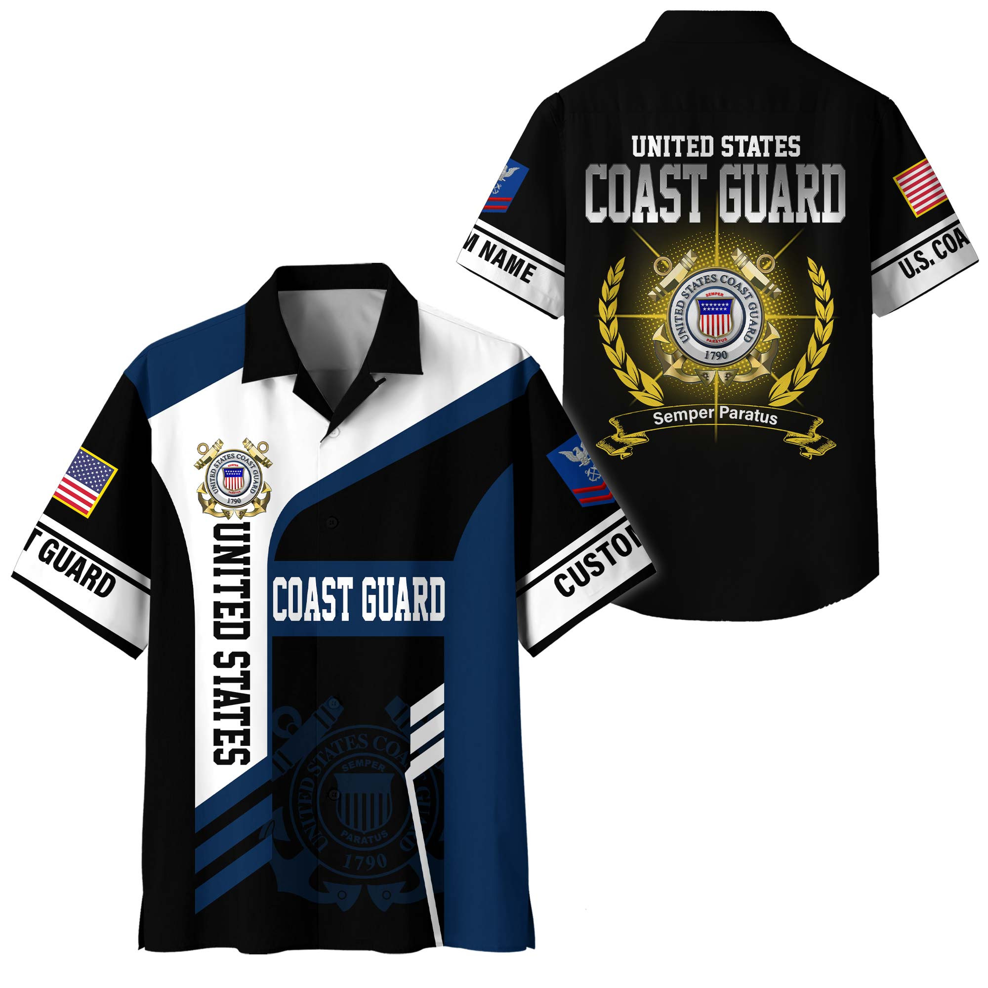 Premium Custom USCG Hawaiian Shirt VPVC408335, Gifts For Coast Guard Veteran, Gifts For Veterans Day