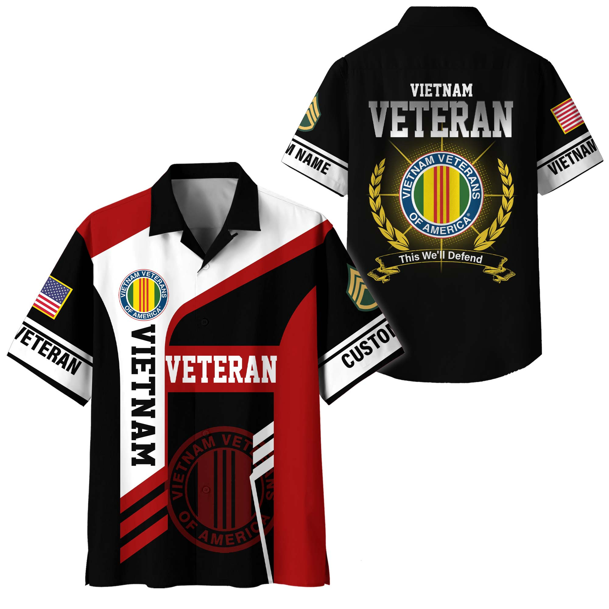Premium Custom Vietnam Veteran Hawaiian Shirt VPVC408336, Gifts For Vietnam Veteran, Gifts For Veterans Day