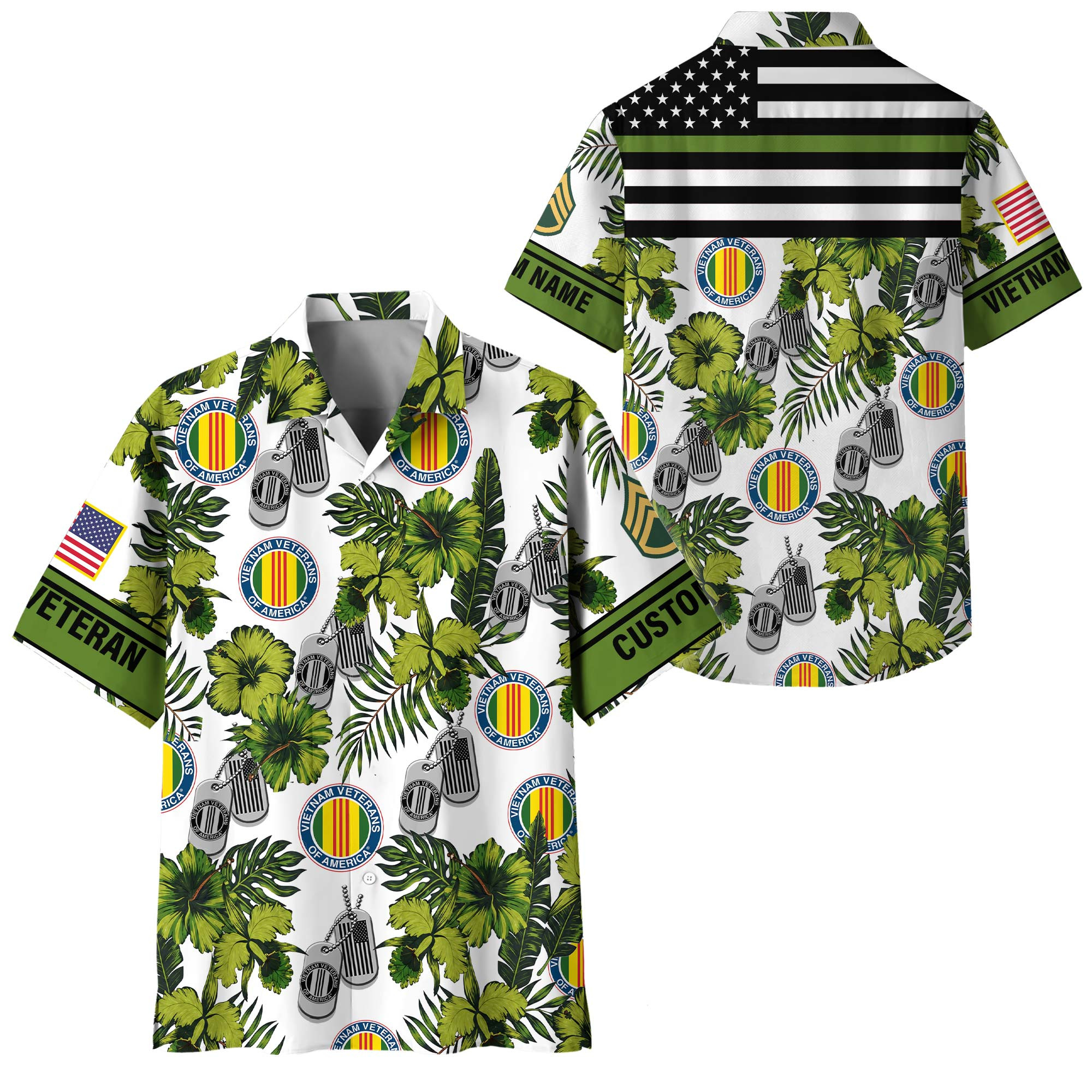 Premium Custom Vietnam Veteran Hawaiian Shirt VPVC408346, Gifts For Vietnam Veteran, Gifts For Veterans Day