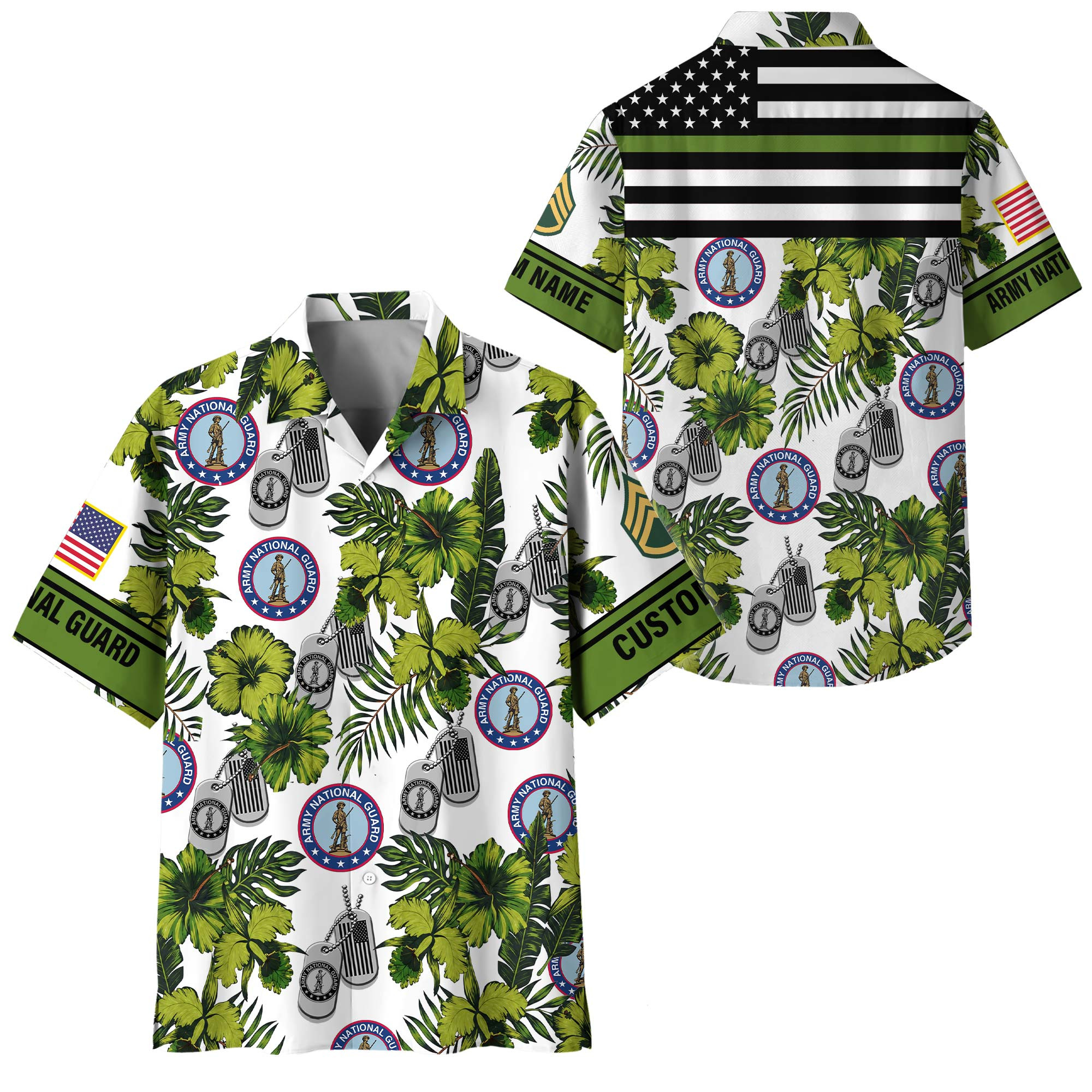 Premium Custom Army National Guard Hawaiian Shirt VPVC408348, Gifts For Army National Guard Veteran, Gifts For Veterans Day