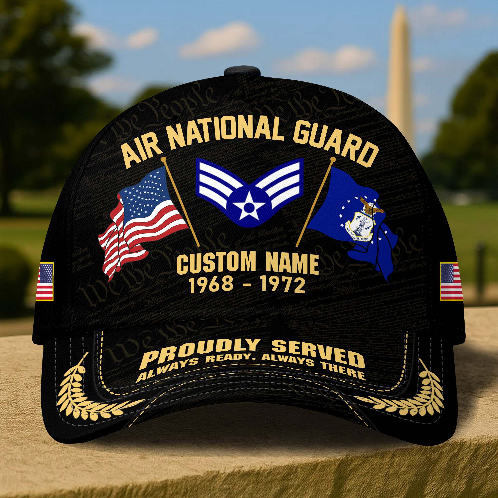 Premium Custom Air National Guard Veteran Cap CPVC100610