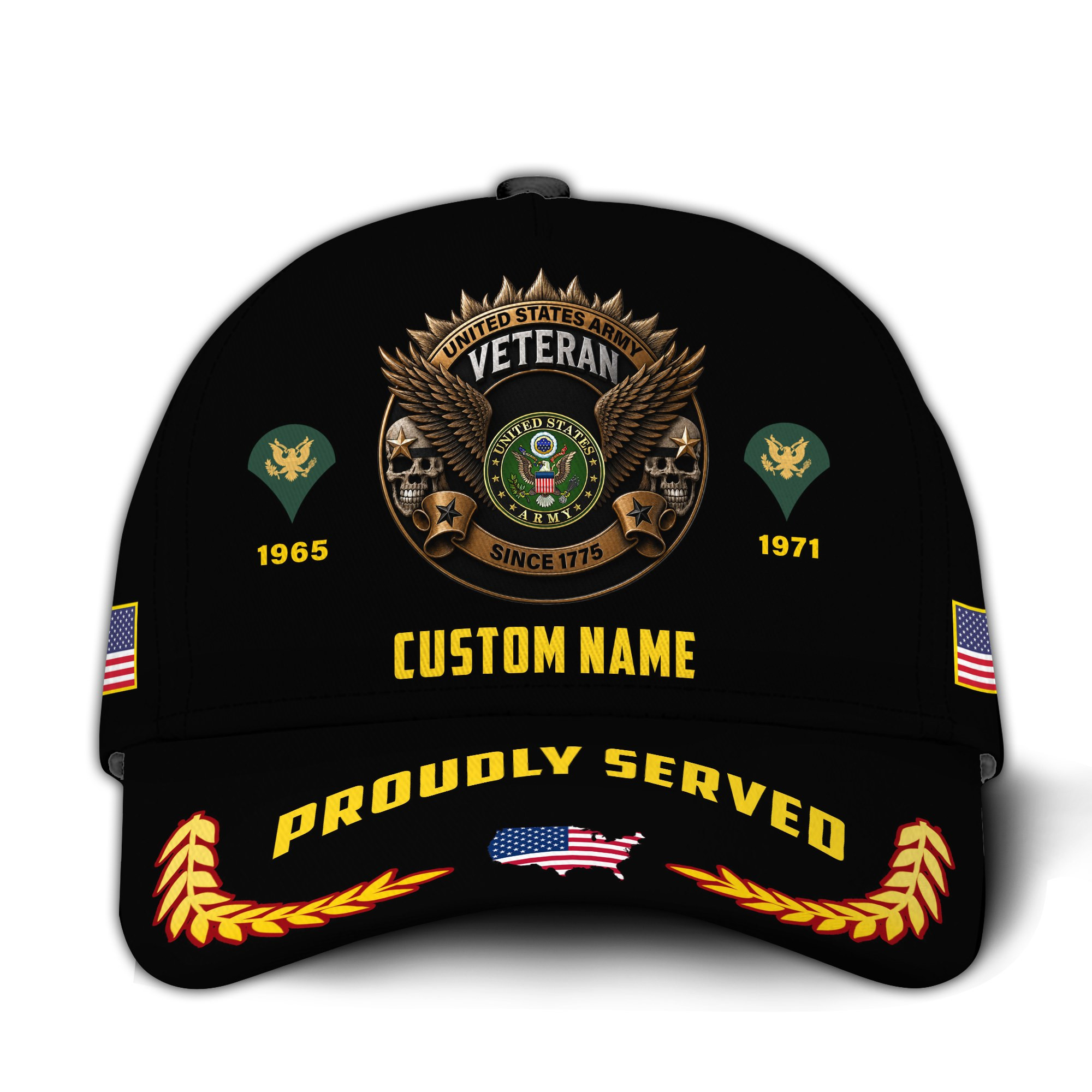 Premium Custom US Army Veteran Hat VPVC015601, Cap For Army Veterans, Gifts For Veterans Day, Father’s Day