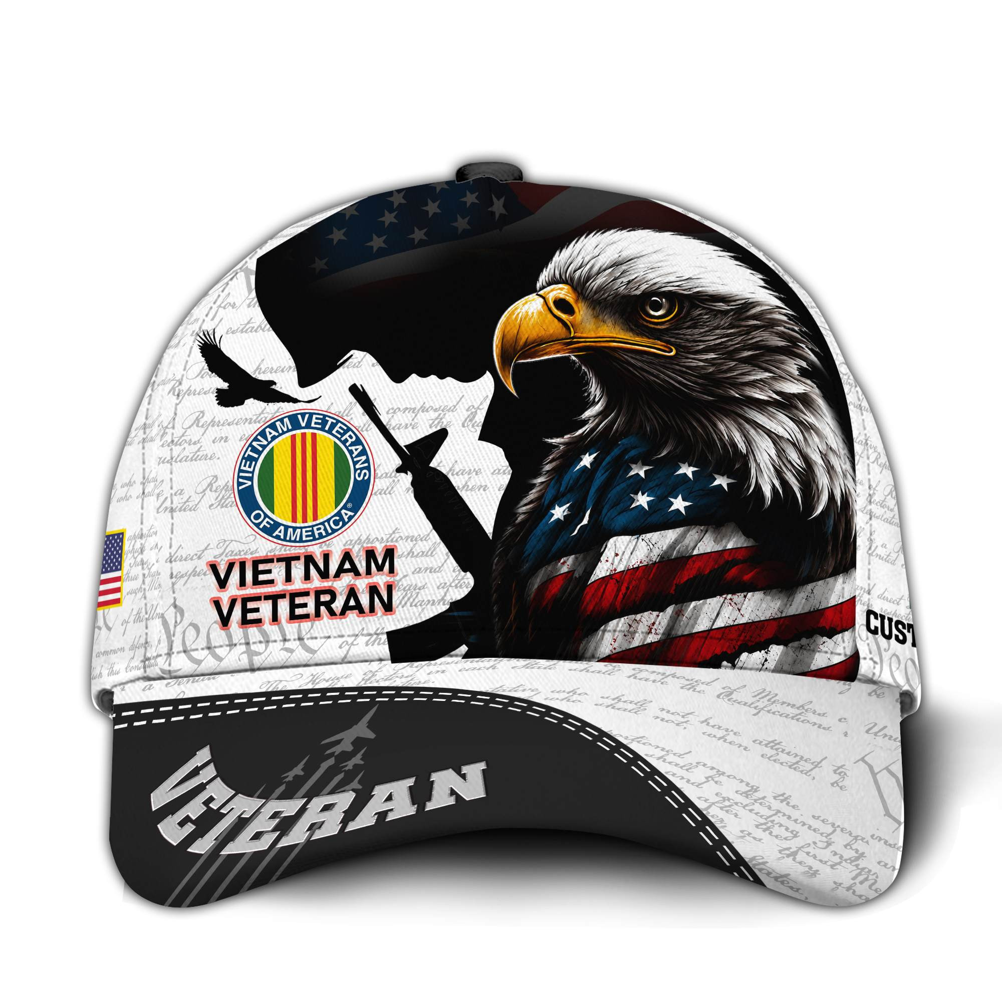 Premium Custom Vietnam Veteran Hat VPVC015706, Cap For Vietnam Veterans, Gifts For Veterans Day, Father’s Day