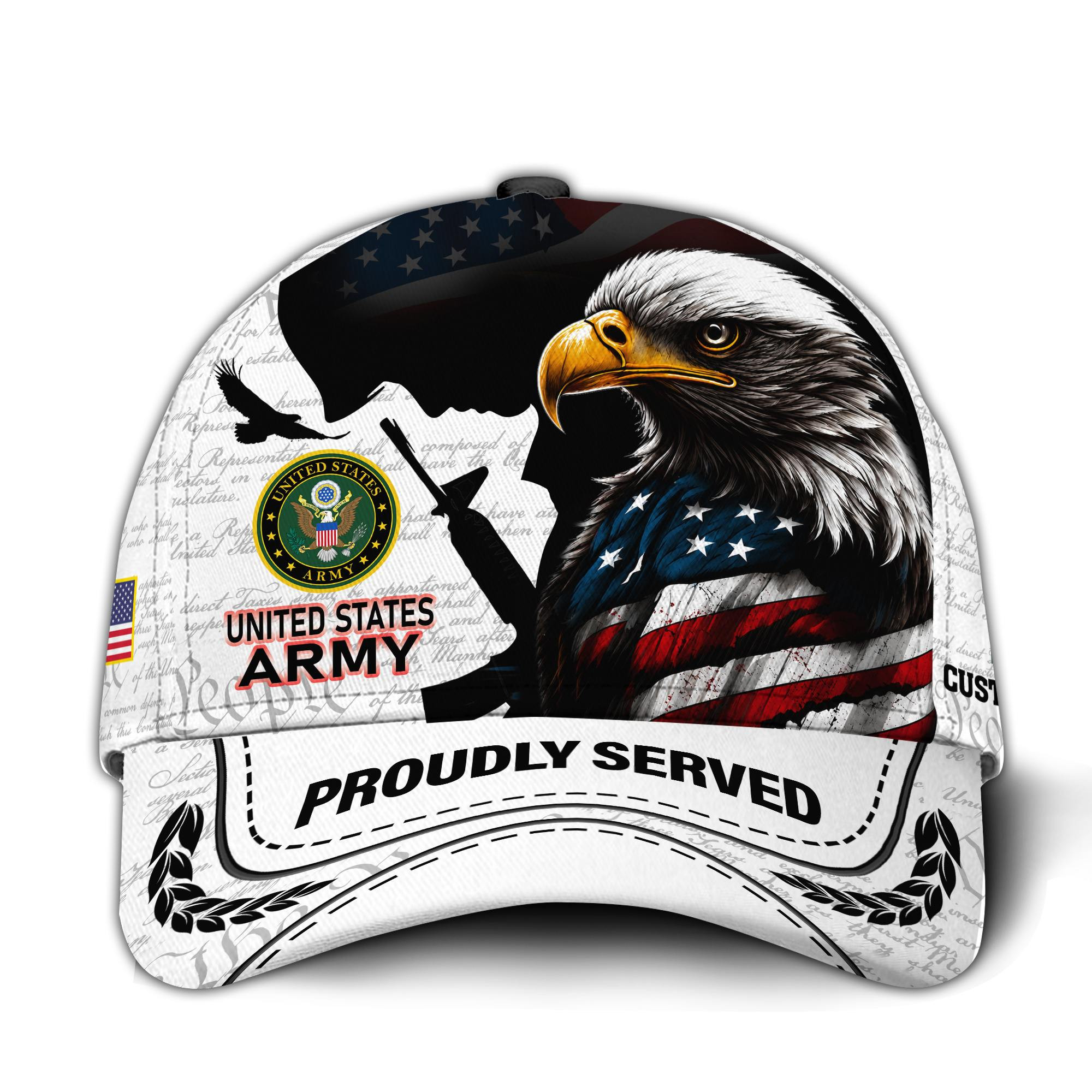 Premium Custom US Army Veteran Hat VPVC015901, Cap For Army Veterans, Gifts For Veterans Day, Father’s Day