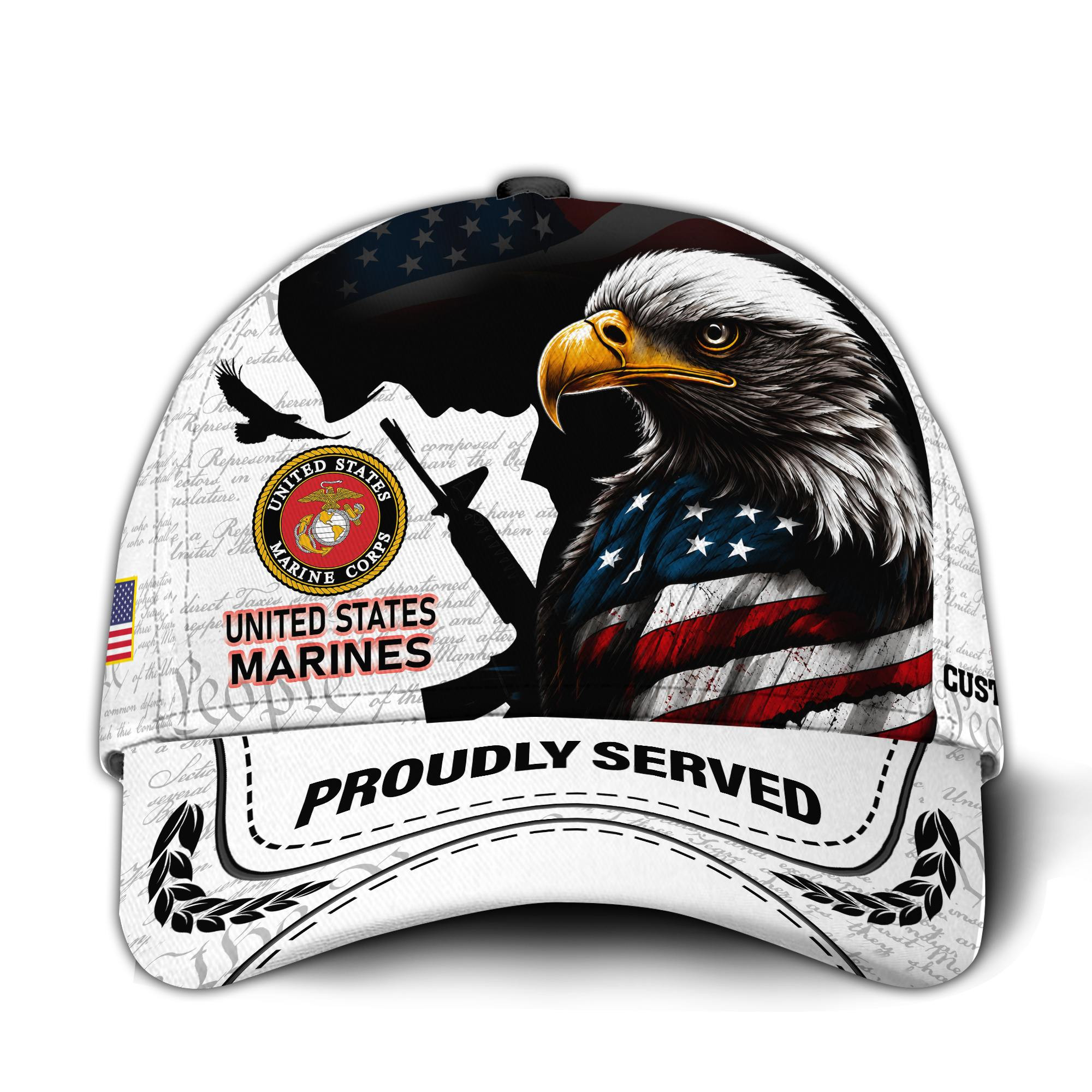 Premium Custom USMC Veteran Hat VPVC015903, Cap For Marine Veterans, Gifts For Veterans Day, Father’s Day