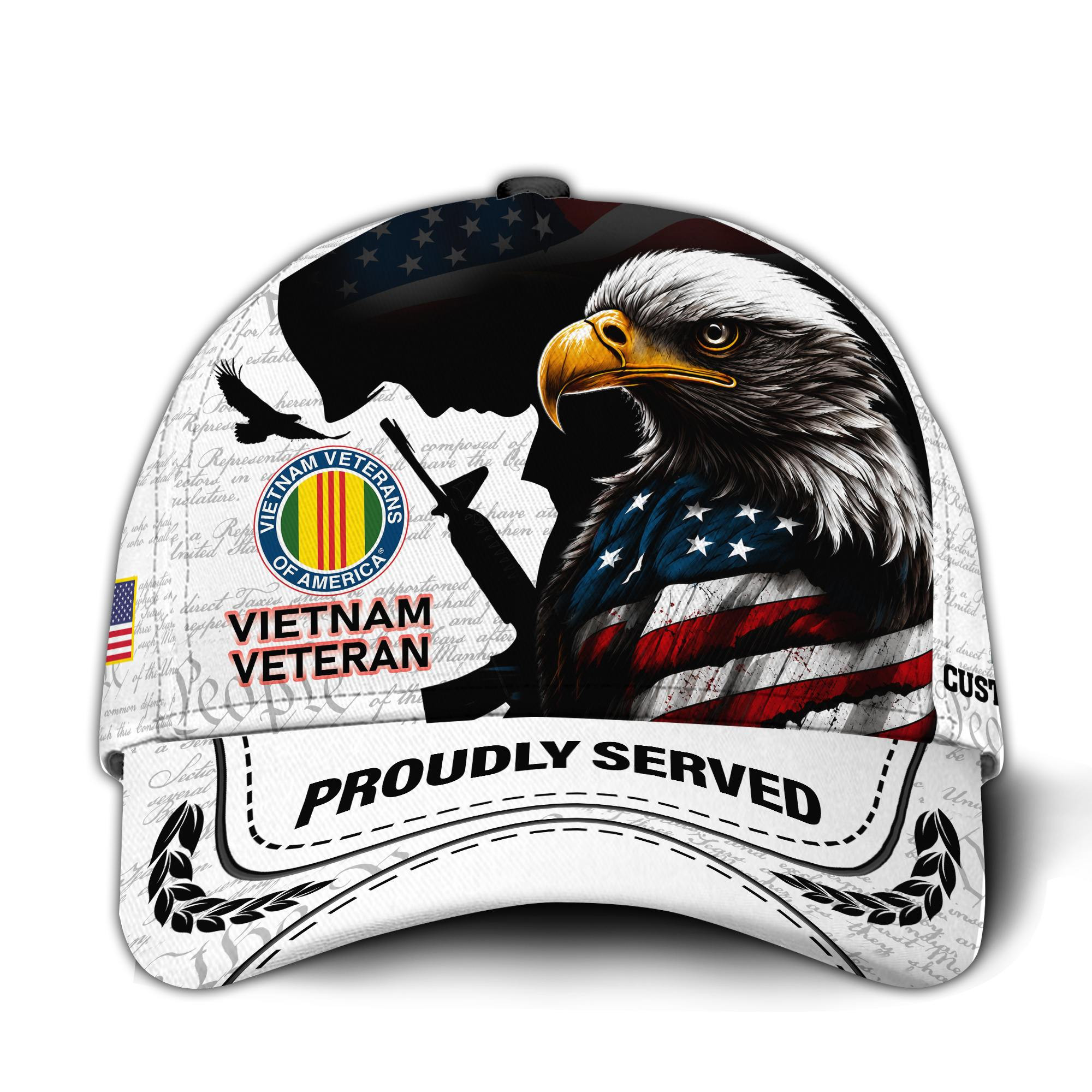 Premium Custom Vietnam Veteran Hat VPVC015906, Cap For Vietnam Veterans, Gifts For Veterans Day, Father’s Day