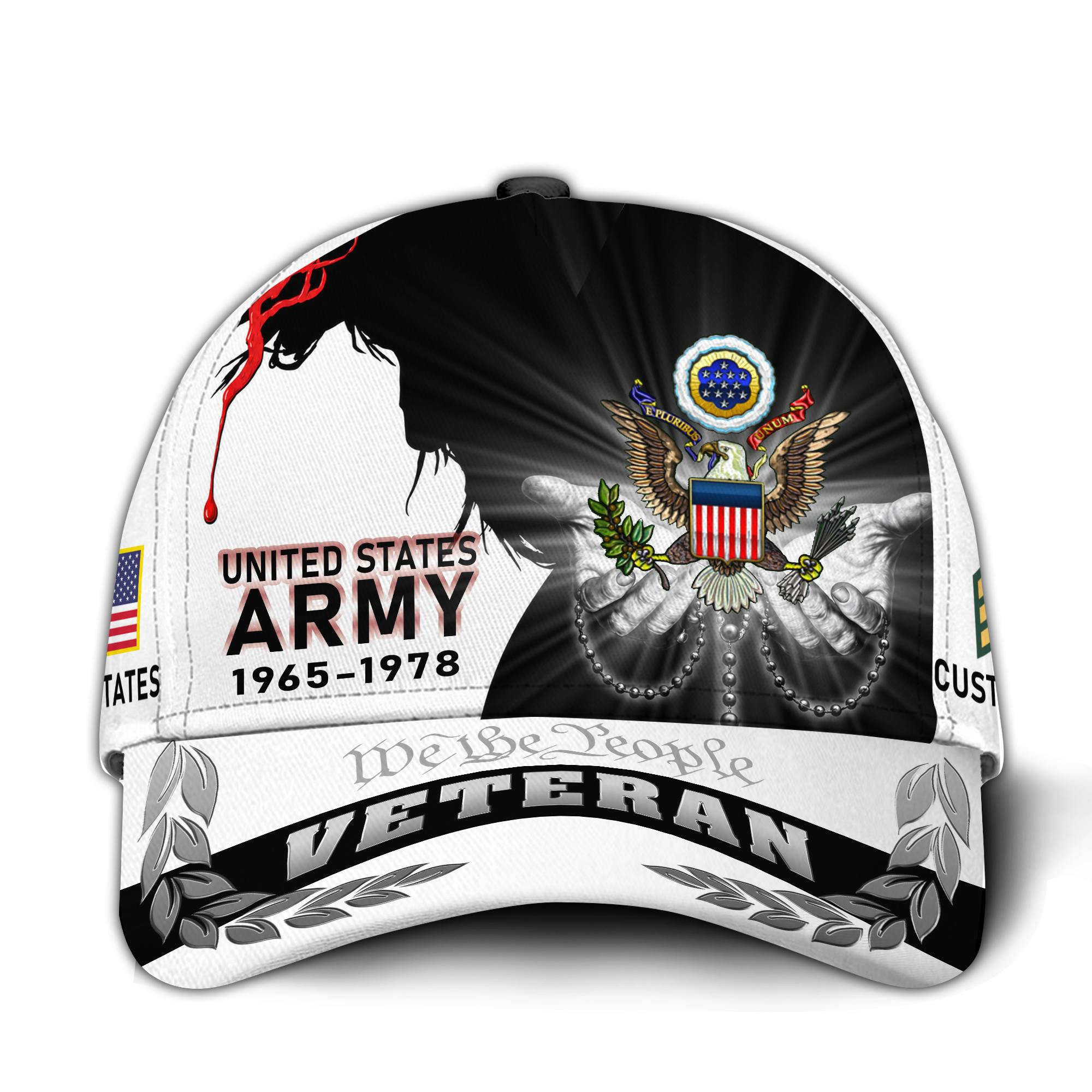 Premium Custom US Army Veteran Hat VPVC016001, Cap For Army Veterans, Gifts For Veterans Day, Father’s Day