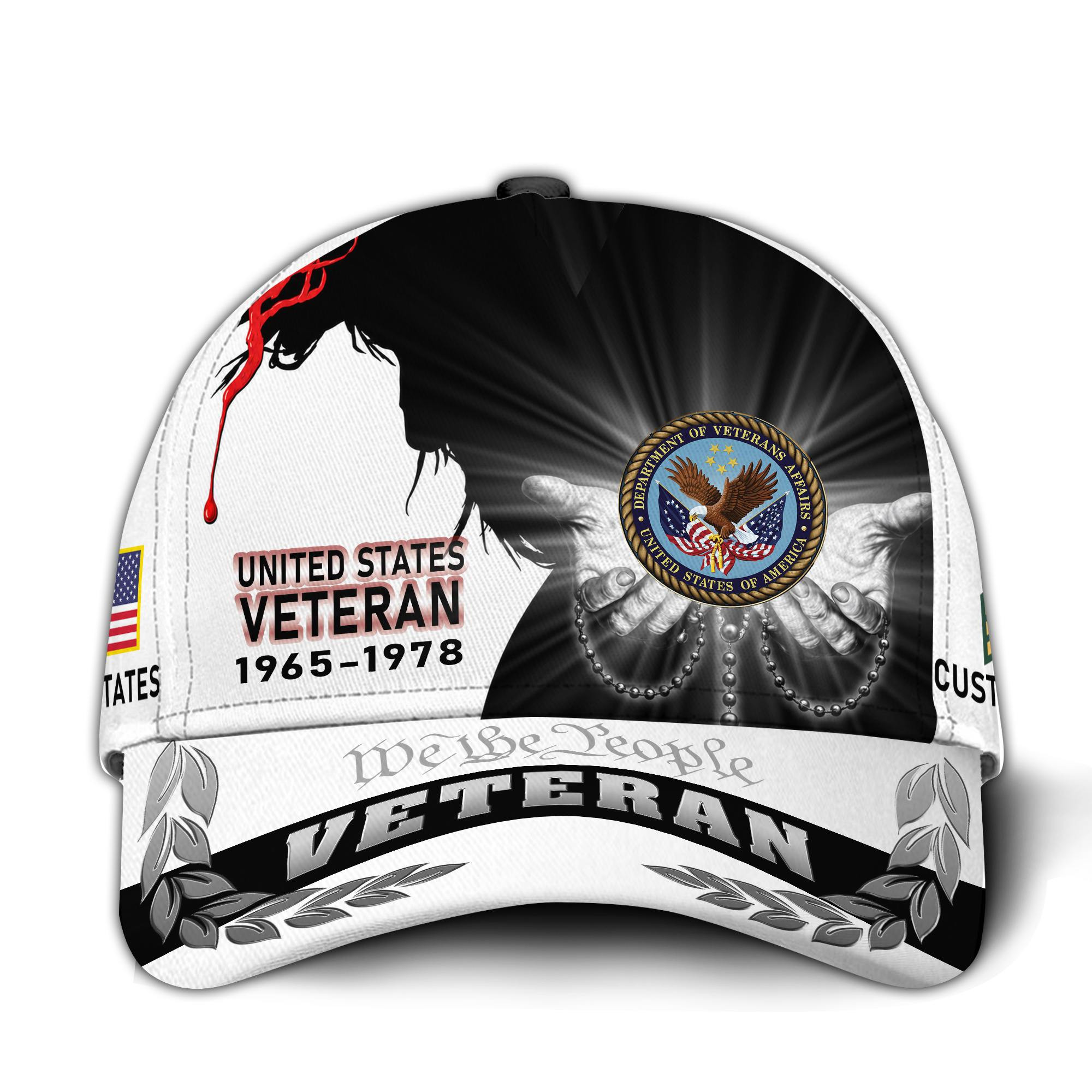 Premium Custom US Veteran Hat VPVC016007, Cap For US Veterans, Gifts For Veterans Day, Father’s Day