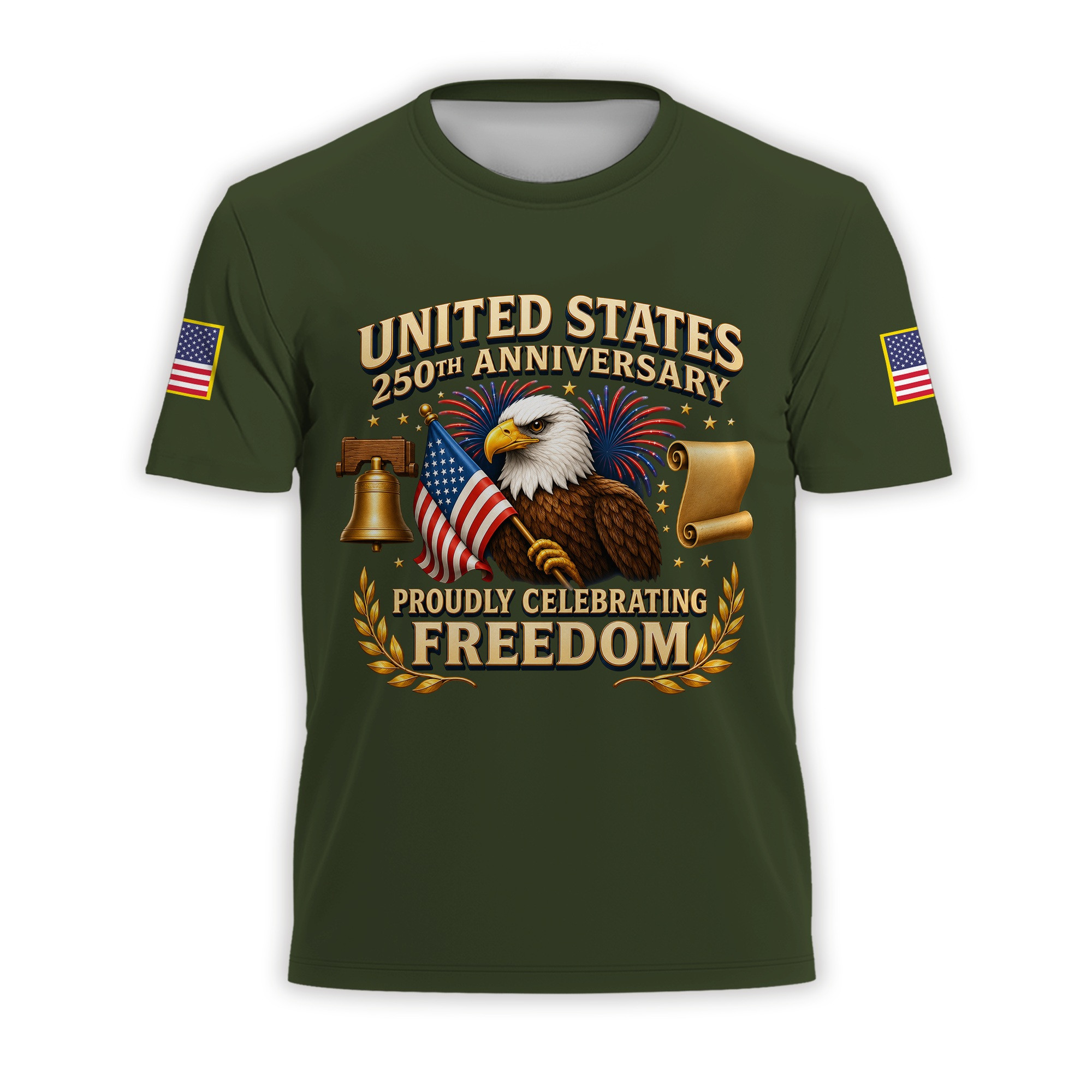 Premium America 250th Anniversary T-Shirt VPVC930848, America 250th T-Shirt, America 250th Birthday, Gifts For US Veteran, Gifts For Independence Day, Veterans Day