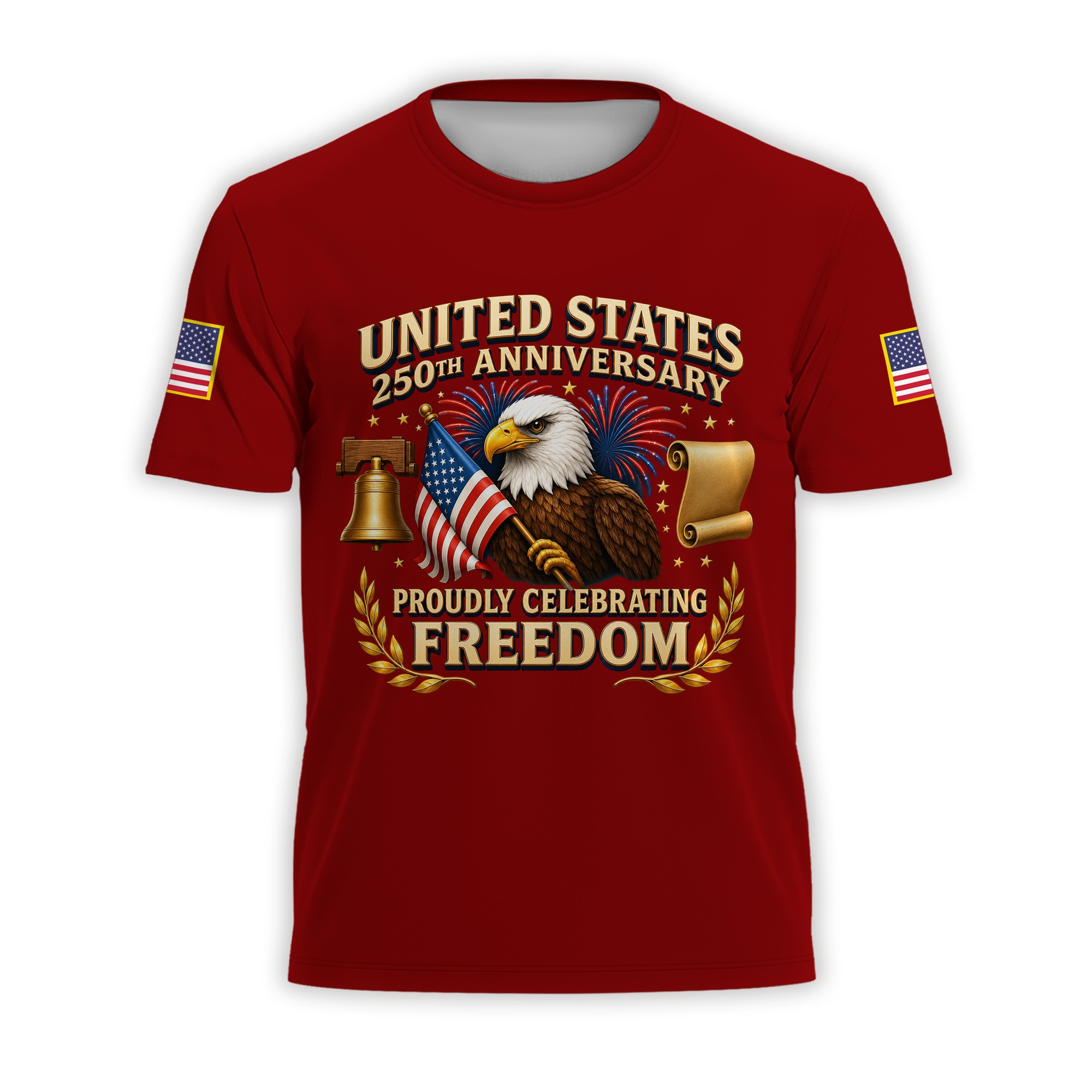 Premium America 250th Anniversary T-Shirt VPVC930850, America 250th T-Shirt, America 250th Birthday, Gifts For US Veteran, Gifts For Independence Day, Veterans Day