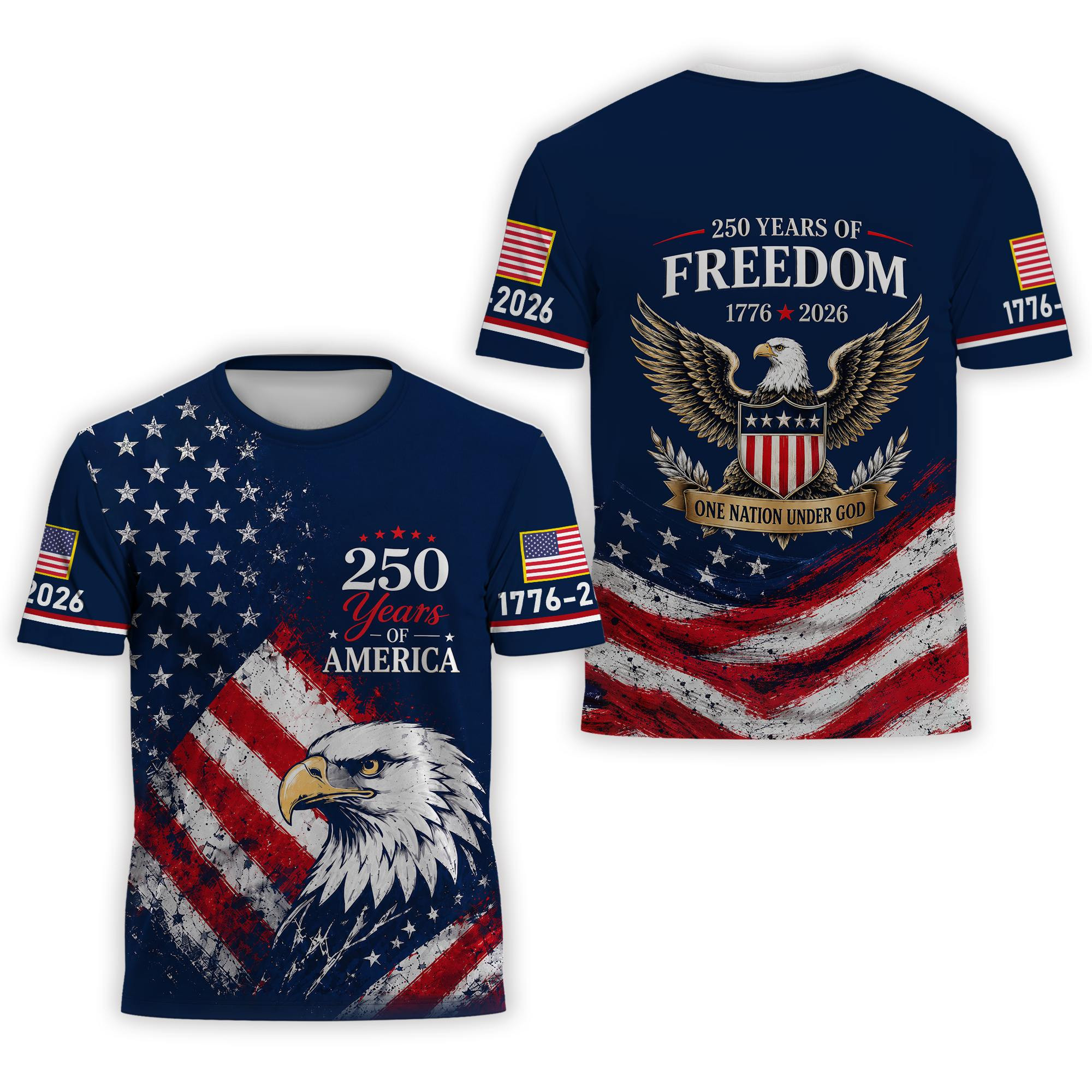 Premium America 250th Anniversary T-Shirt VPVC930865, America 250th T-Shirt, America 250th Birthday, Gifts For US Veteran, Gifts For Independence Day, Veterans Day