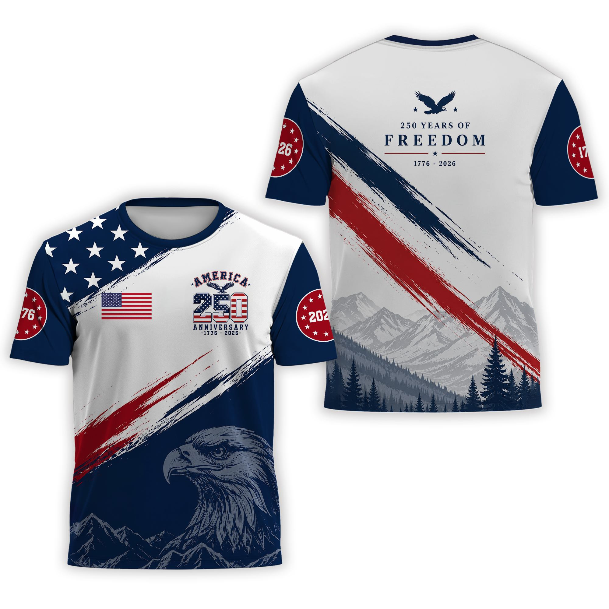 Premium America 250th Anniversary T-Shirt VPVC930869, America 250th T-Shirt, America 250th Birthday, Gifts For US Veteran, Gifts For Independence Day, Veterans Day