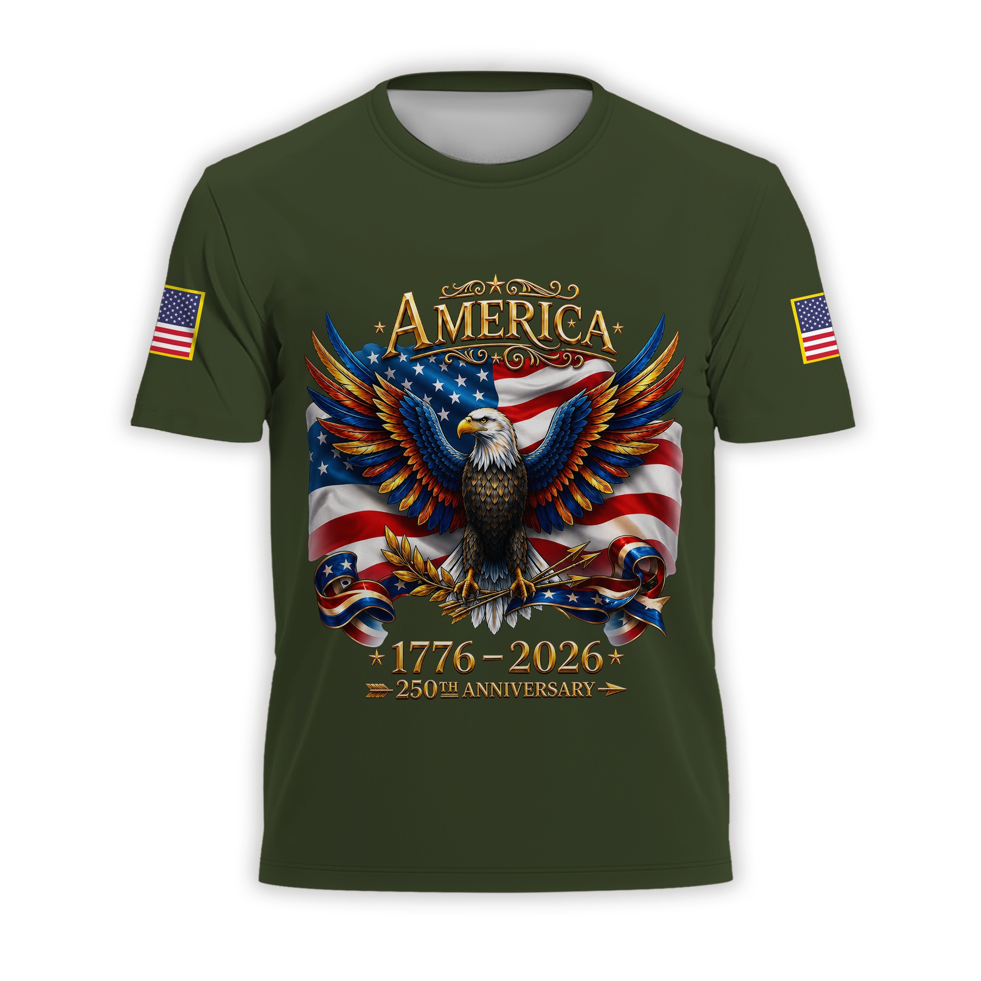 Premium America 250th Anniversary T-Shirt VPVC930872, America 250th T-Shirt, America 250th Birthday, Gifts For US Veteran, Gifts For Independence Day, Veterans Day
