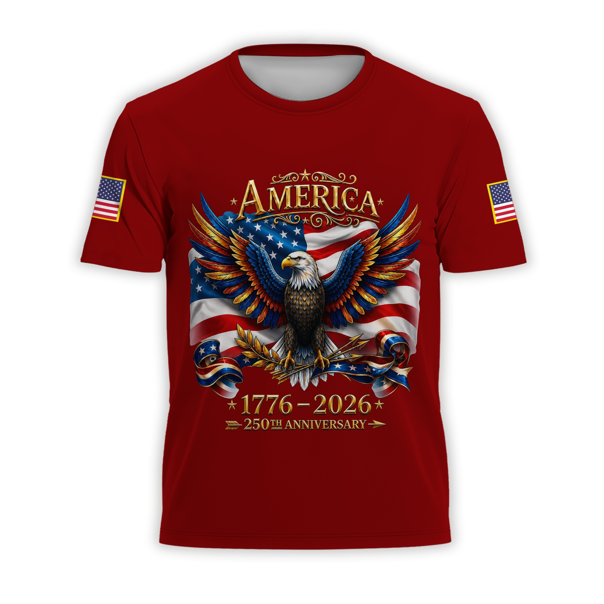 Premium America 250th Anniversary T-Shirt VPVC930874, America 250th T-Shirt, America 250th Birthday, Gifts For US Veteran, Gifts For Independence Day, Veterans Day