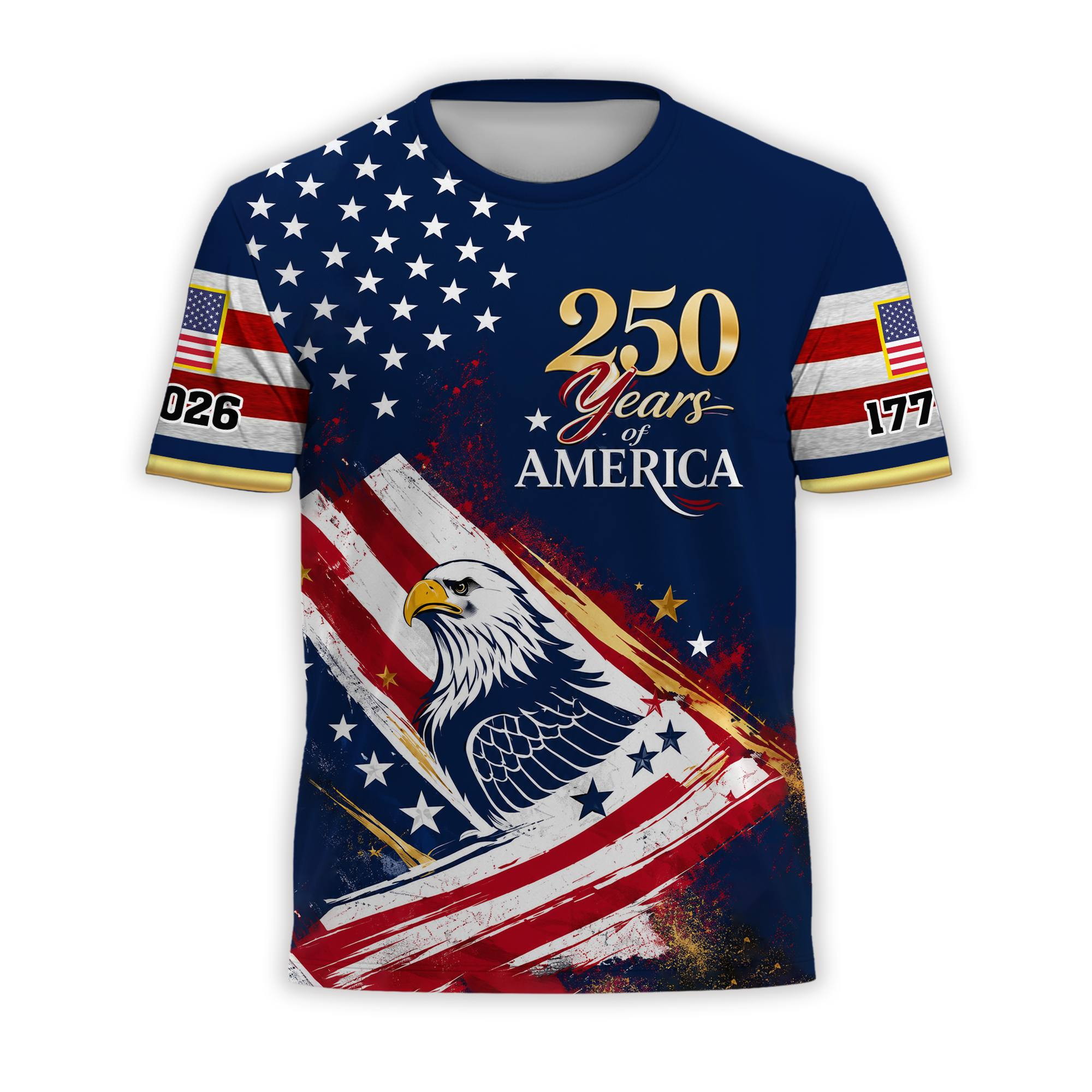 Premium America 250th Anniversary T-Shirt VPVC930887, America 250th T-Shirt, America 250th Birthday, Gifts For US Veteran, Gifts For Independence Day, Veterans Day