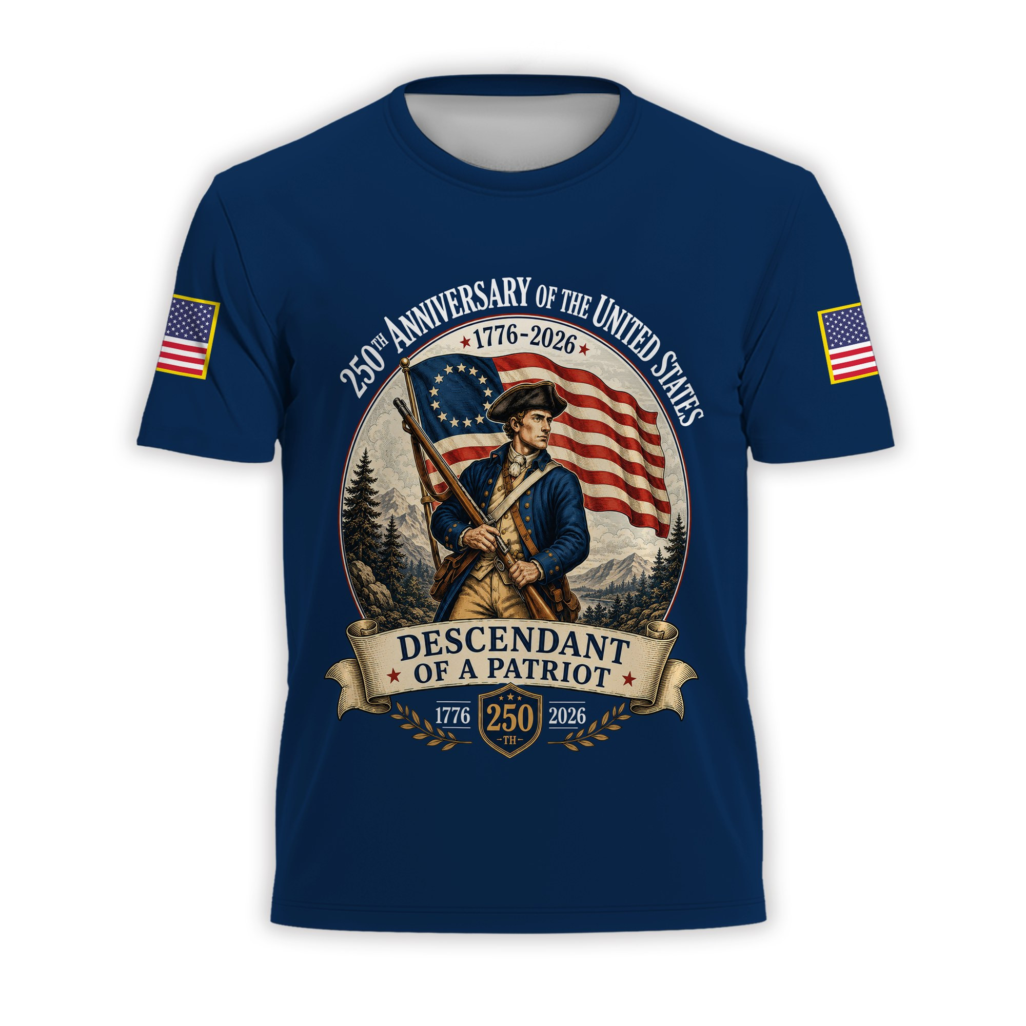 Premium America 250th Anniversary T-Shirt VPVC930894, America 250th T-Shirt, America 250th Birthday, Gifts For US Veteran, Gifts For Independence Day, Veterans Day