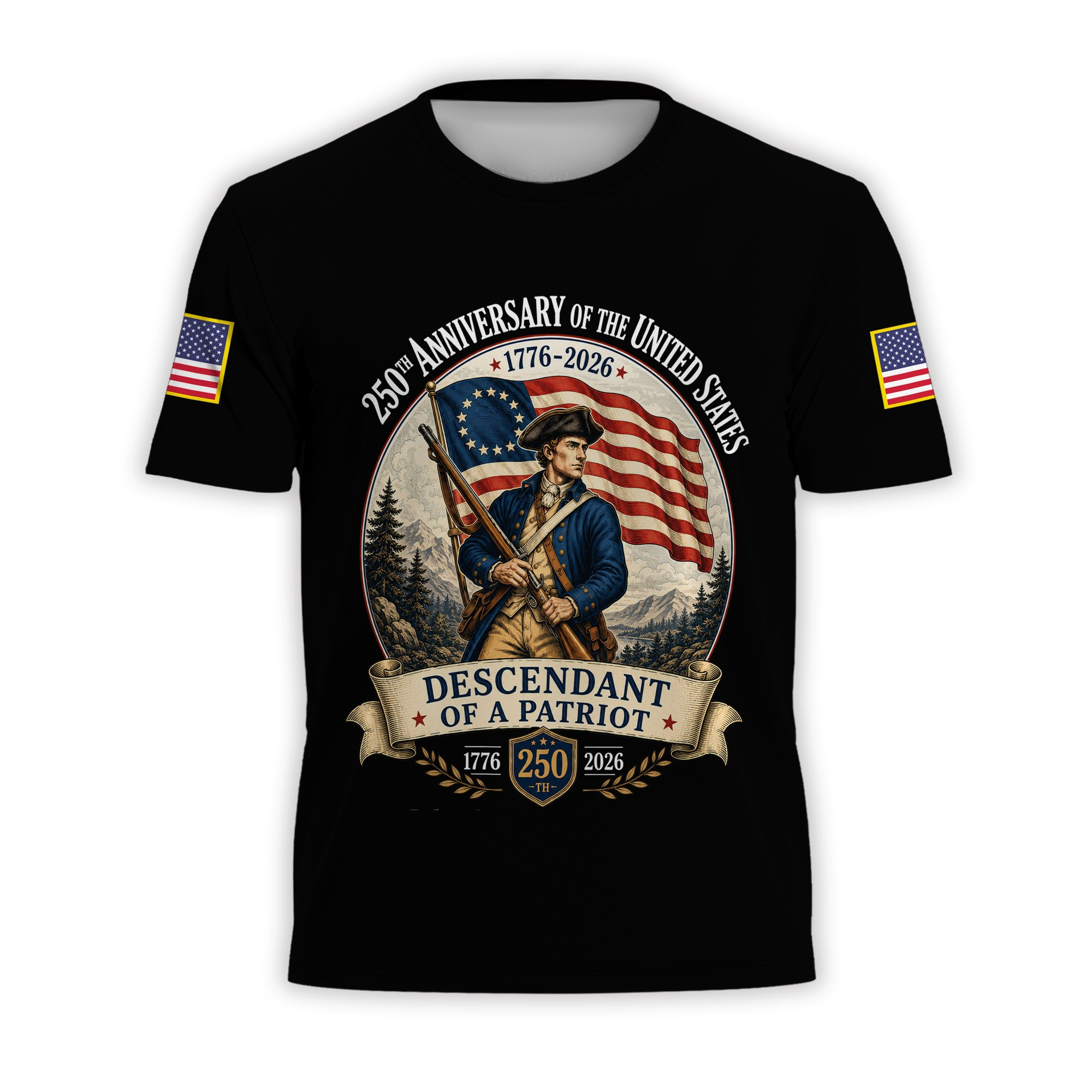 Premium America 250th Anniversary T-Shirt VPVC930896, America 250th T-Shirt, America 250th Birthday, Gifts For US Veteran, Gifts For Independence Day, Veterans Day