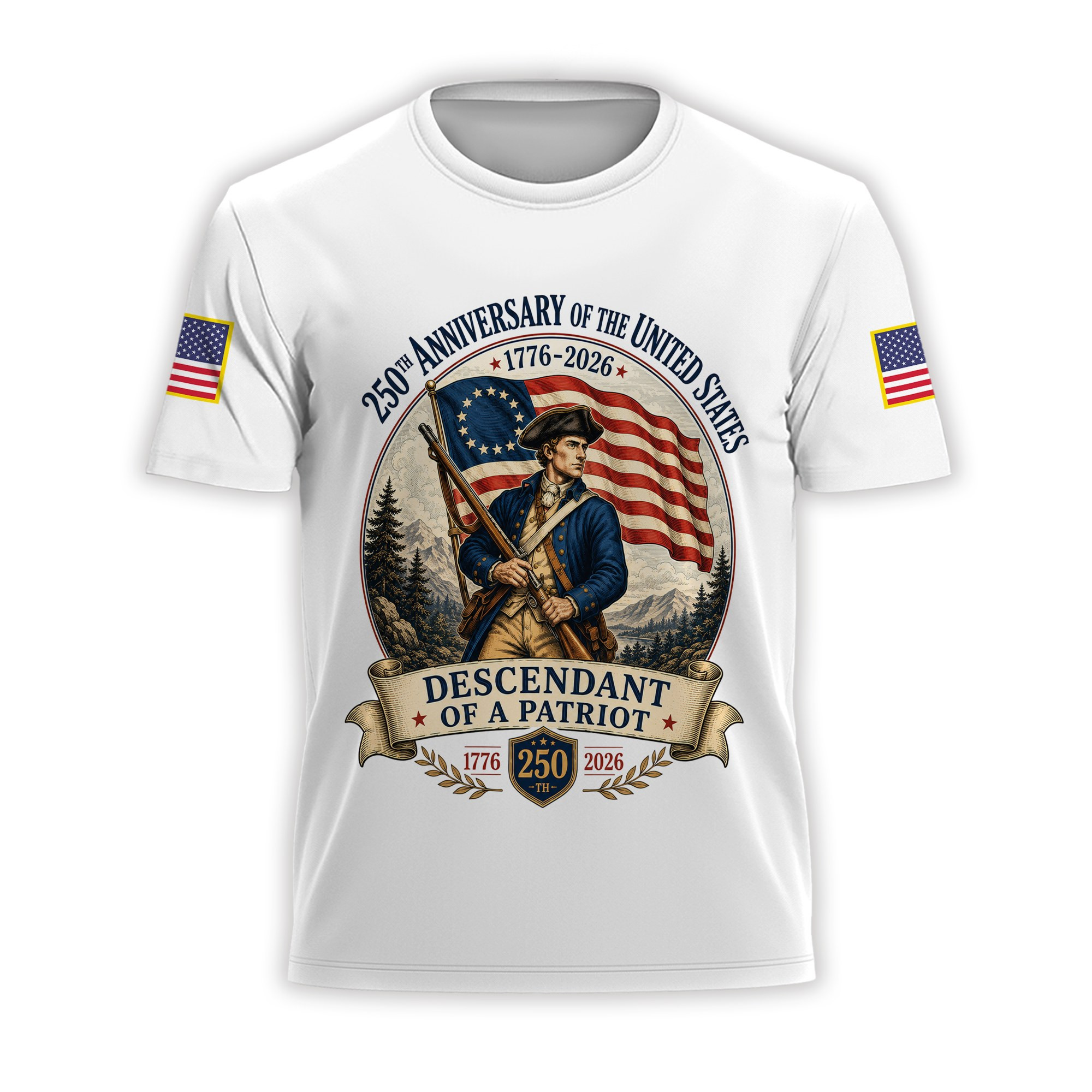 Premium America 250th Anniversary T-Shirt VPVC930897, America 250th T-Shirt, America 250th Birthday, Gifts For US Veteran, Gifts For Independence Day, Veterans Day