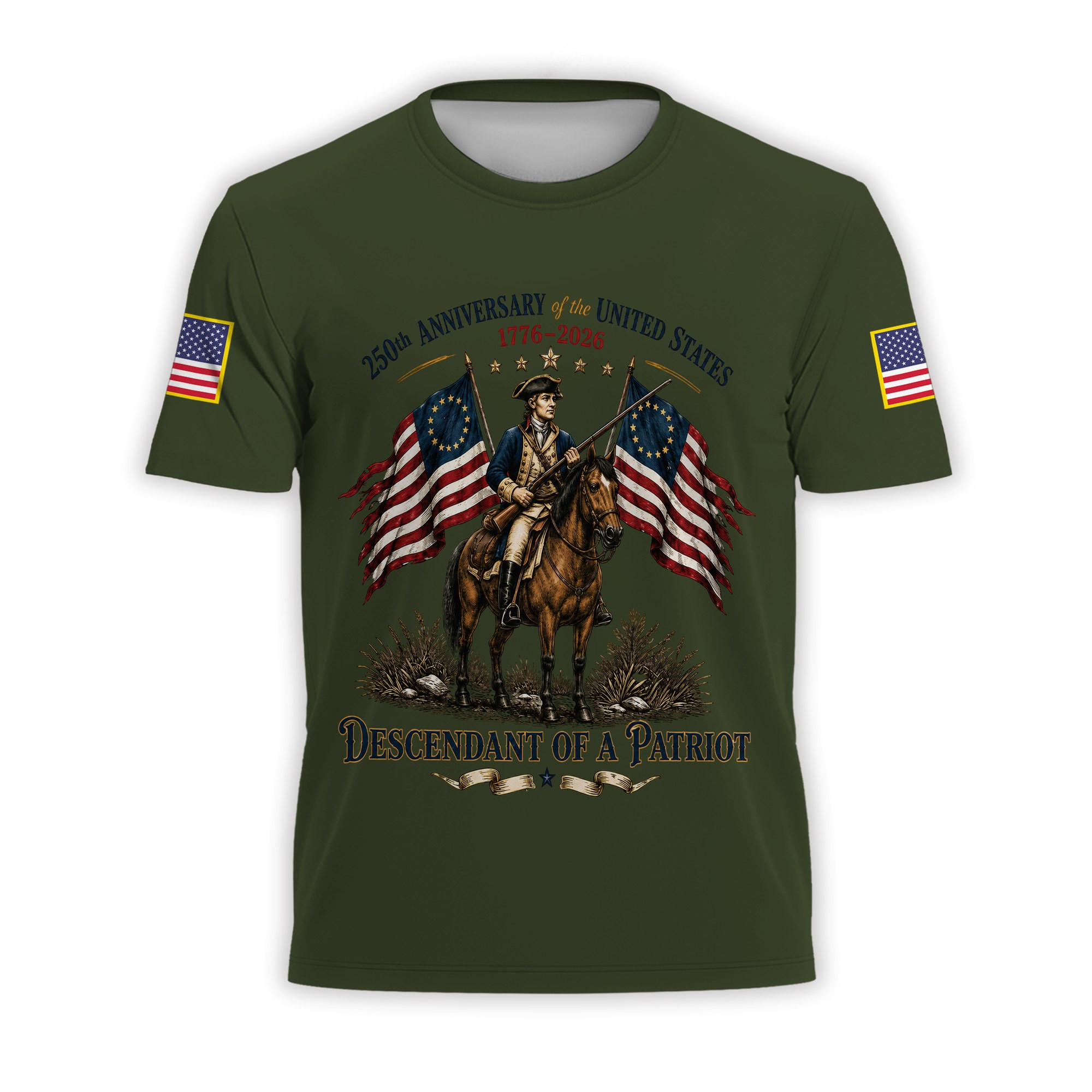 Premium America 250th Anniversary T-Shirt VPVC930903, America 250th T-Shirt, America 250th Birthday, Gifts For US Veteran, Gifts For Independence Day, Veterans Day