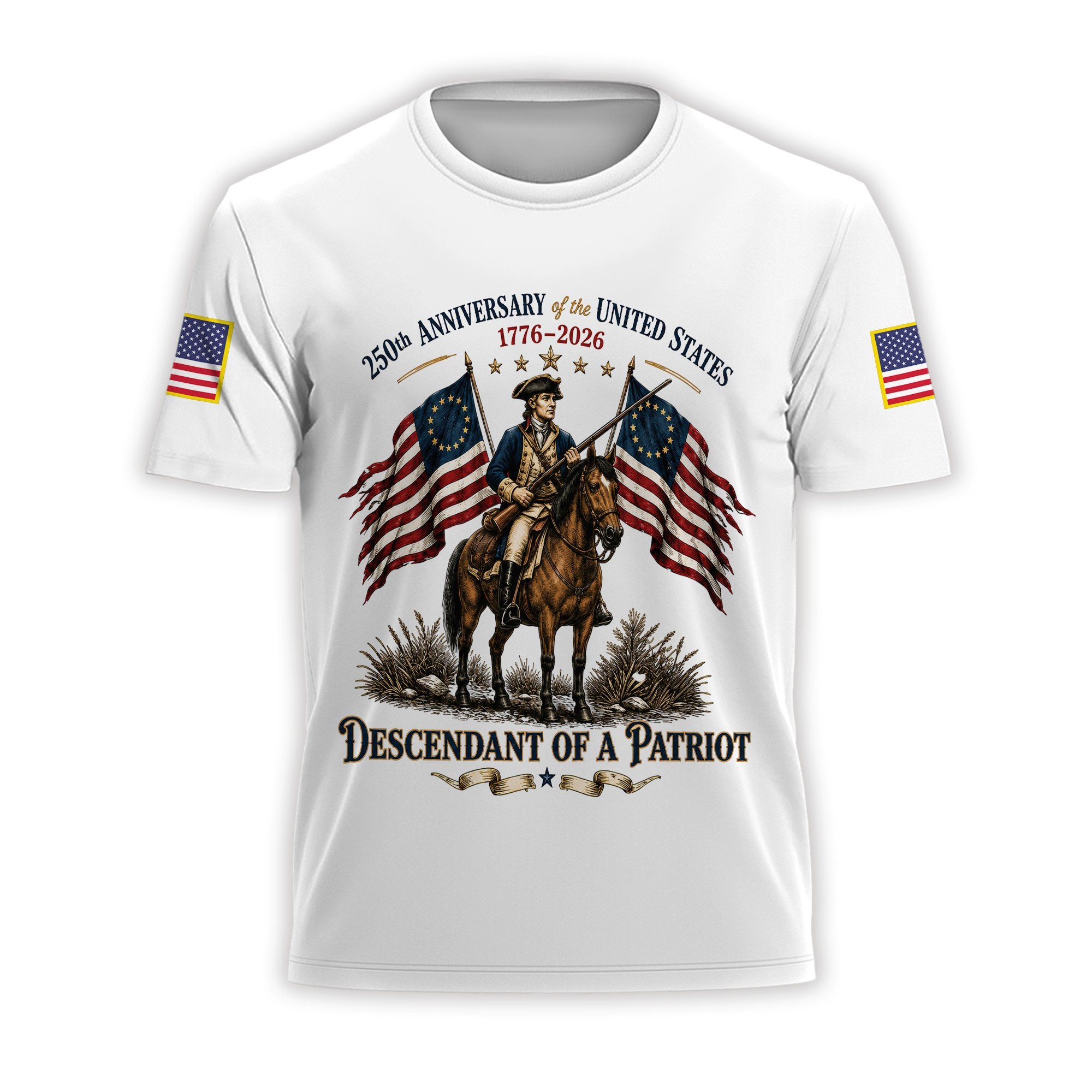 Premium America 250th Anniversary T-Shirt VPVC930907, America 250th T-Shirt, America 250th Birthday, Gifts For US Veteran, Gifts For Independence Day, Veterans Day
