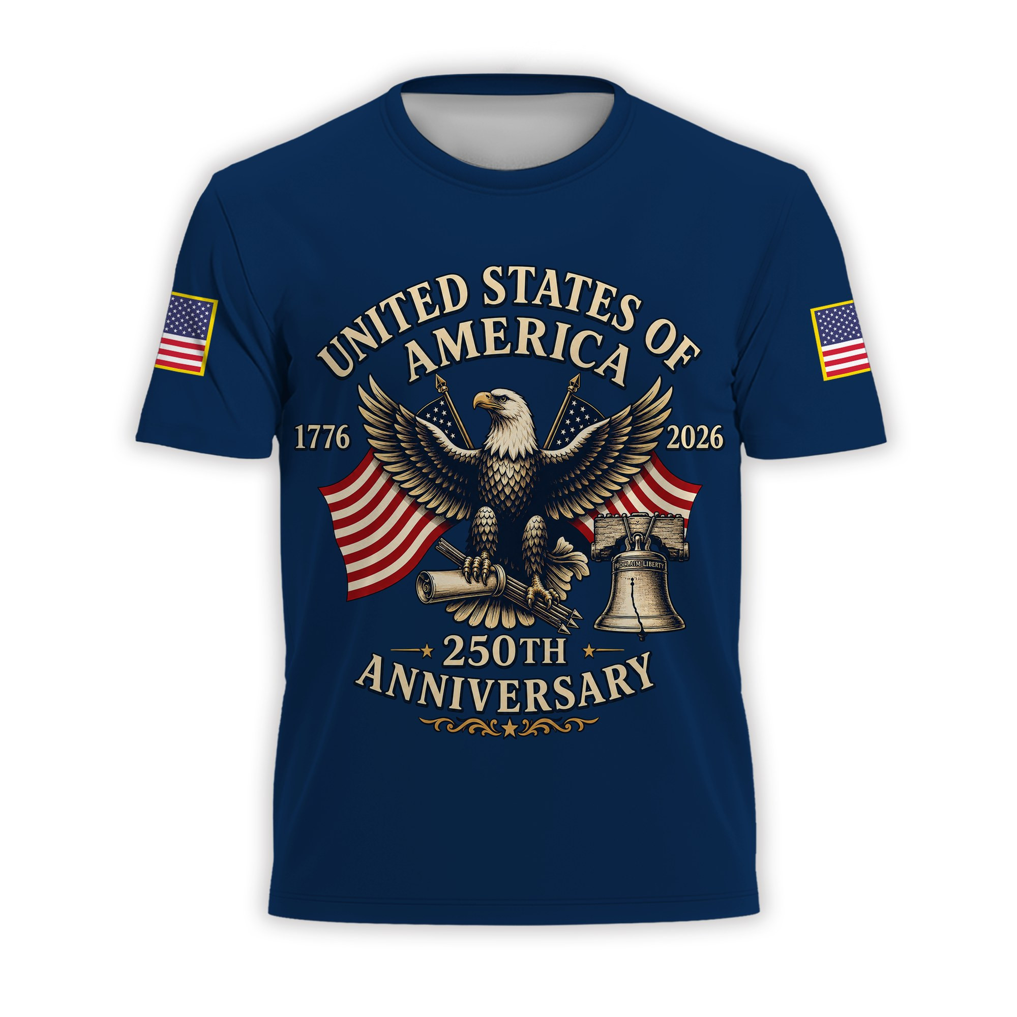 Premium America 250th Anniversary T-Shirt VPVC930919, America 250th T-Shirt, America 250th Birthday, Gifts For US Veteran, Gifts For Independence Day, Veterans Day