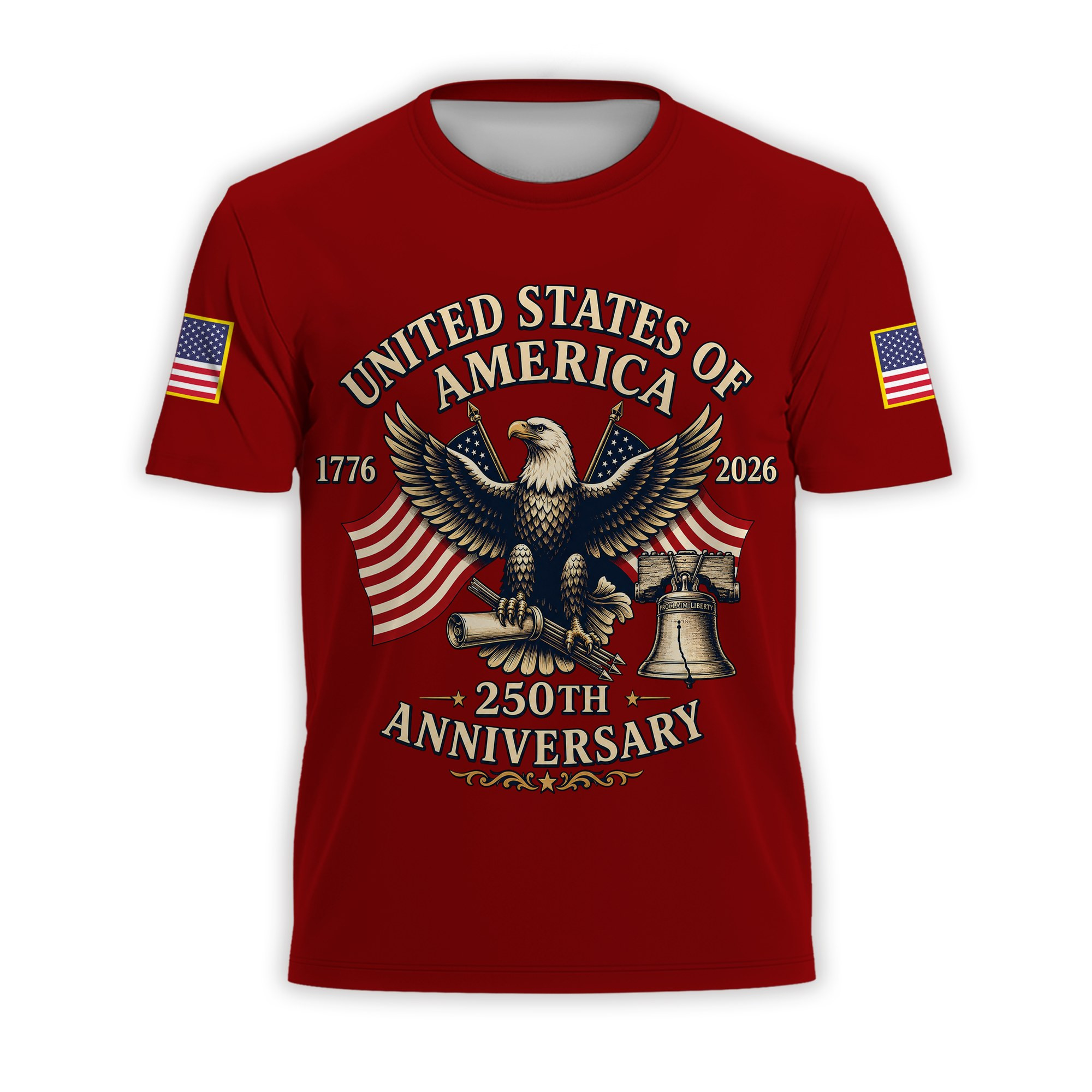 Premium America 250th Anniversary T-Shirt VPVC930920, America 250th T-Shirt, America 250th Birthday, Gifts For US Veteran, Gifts For Independence Day, Veterans Day