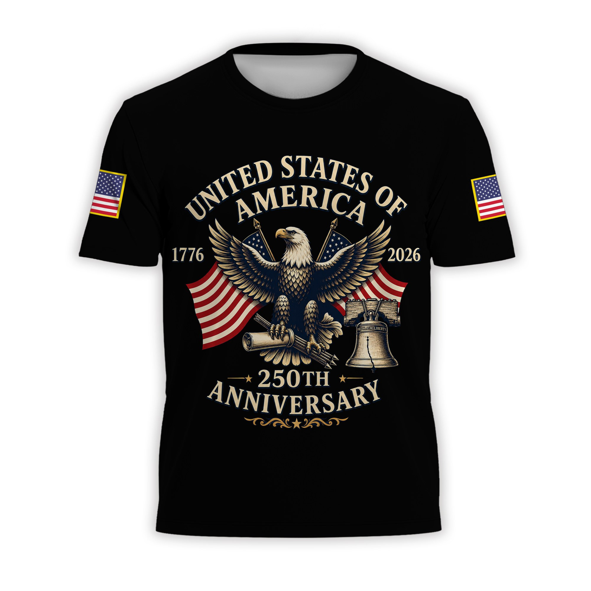 Premium America 250th Anniversary T-Shirt VPVC930921, America 250th T-Shirt, America 250th Birthday, Gifts For US Veteran, Gifts For Independence Day, Veterans Day