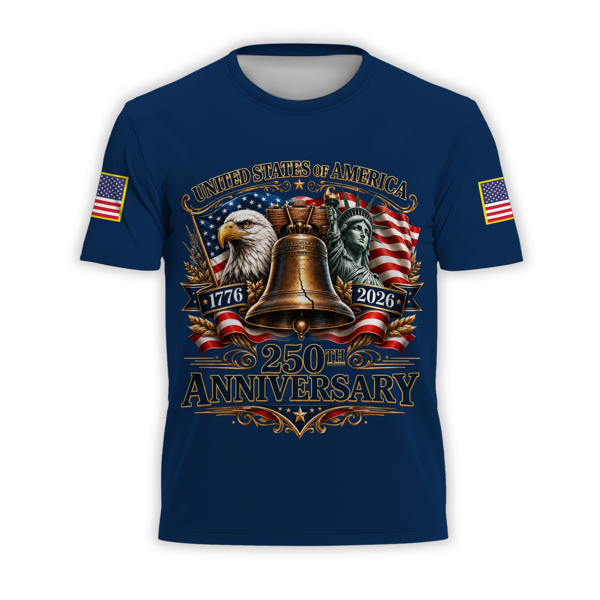 Premium America 250th Anniversary T-Shirt VPVC930924, America 250th T-Shirt, America 250th Birthday, Gifts For US Veteran, Gifts For Independence Day, Veterans Day