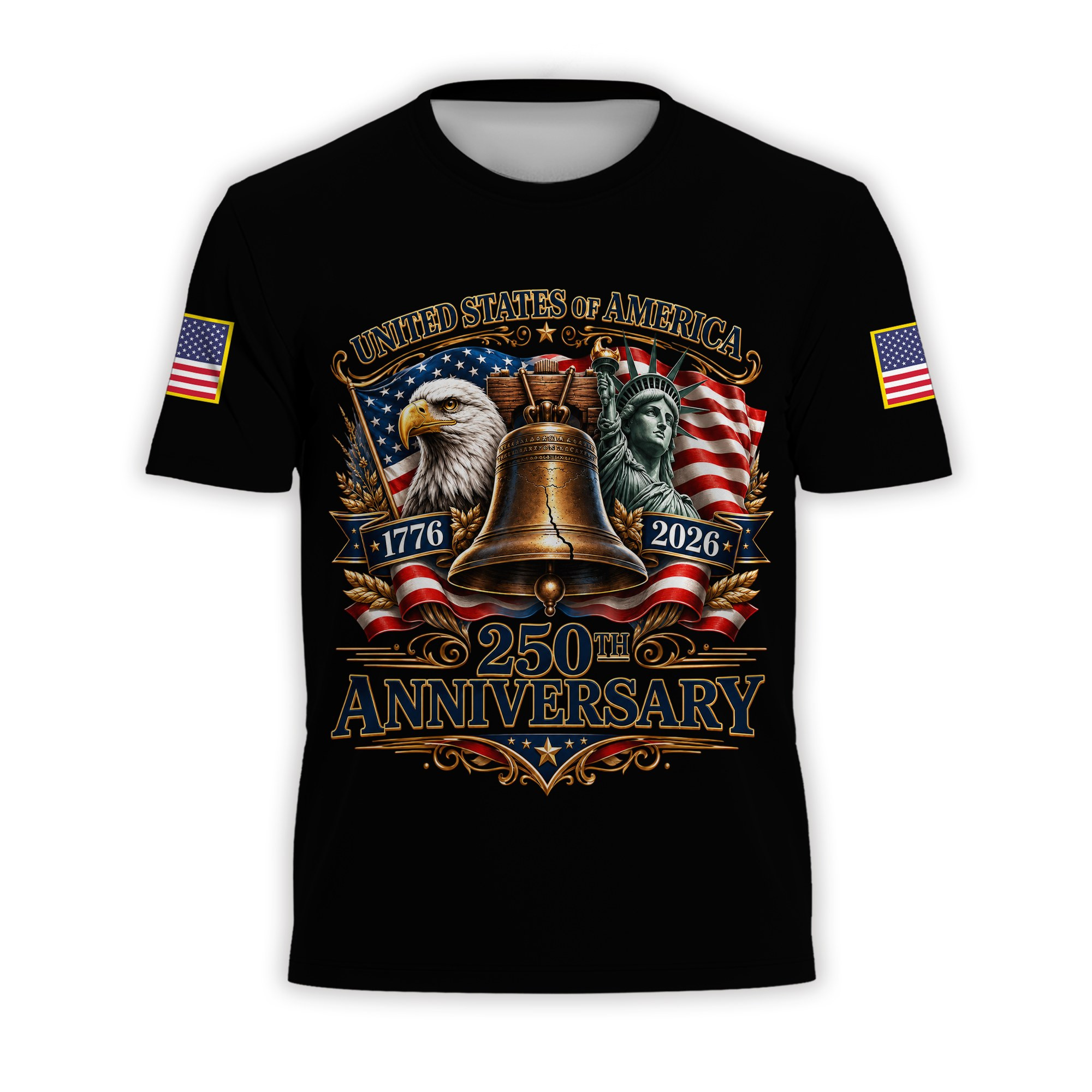 Premium America 250th Anniversary T-Shirt VPVC930926, America 250th T-Shirt, America 250th Birthday, Gifts For US Veteran, Gifts For Independence Day, Veterans Day