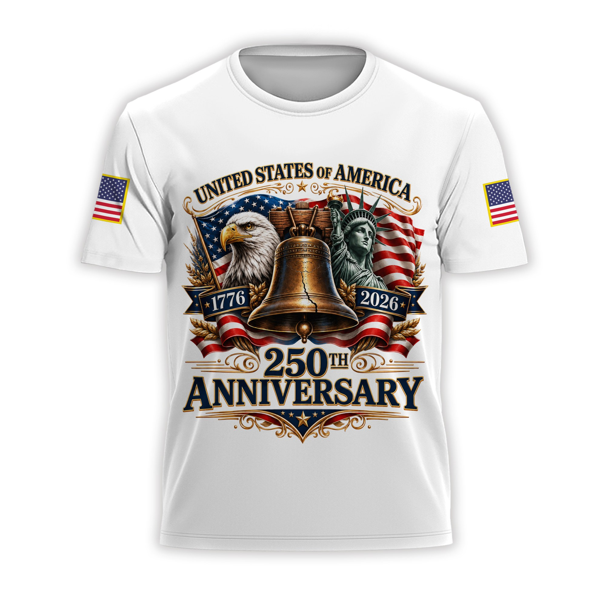 Premium America 250th Anniversary T-Shirt VPVC930927, America 250th T-Shirt, America 250th Birthday, Gifts For US Veteran, Gifts For Independence Day, Veterans Day