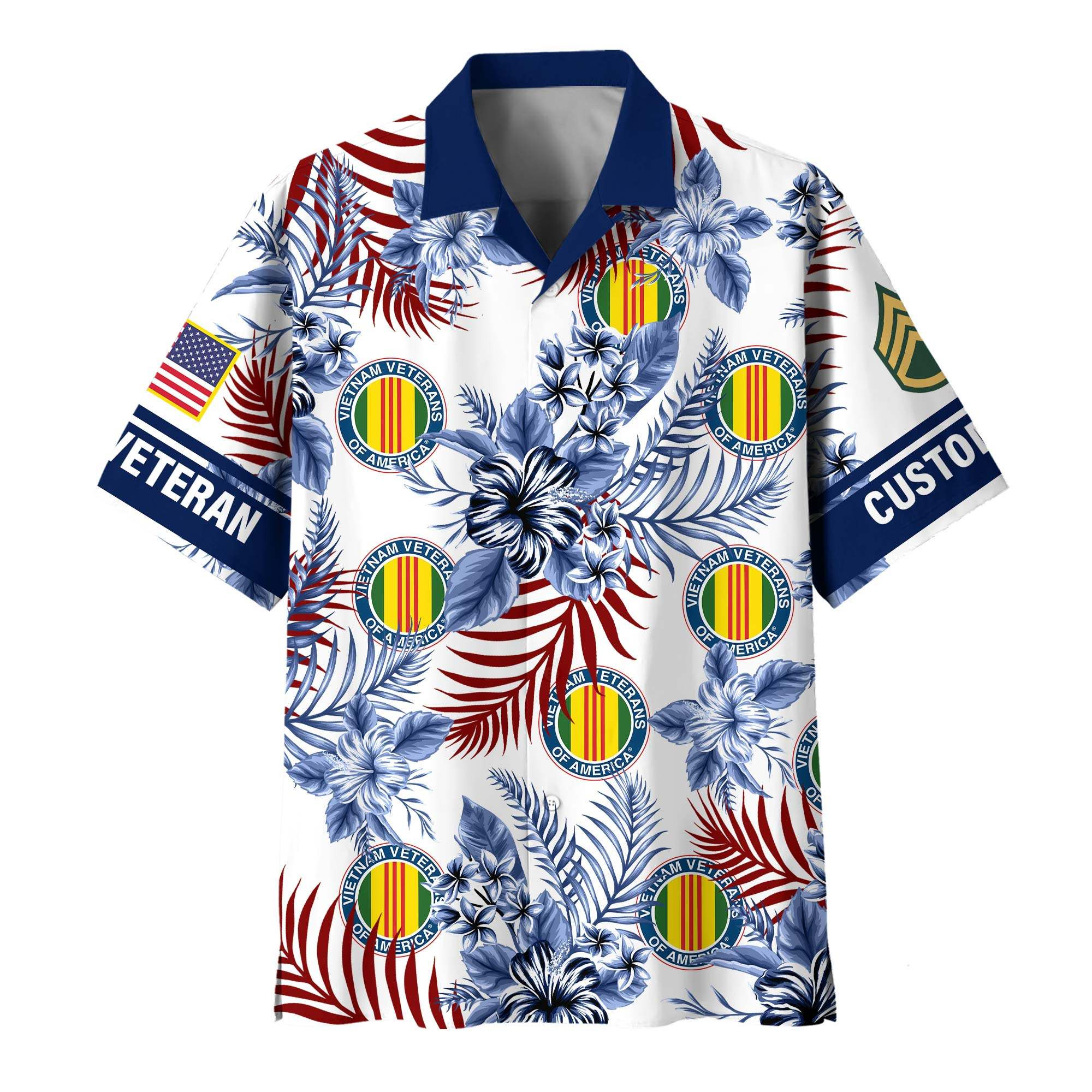 Premium Custom Vietnam Veteran Hawaiian Shirt VPVC408366, Gifts For Vietnam Veteran, Gifts For Veterans Day