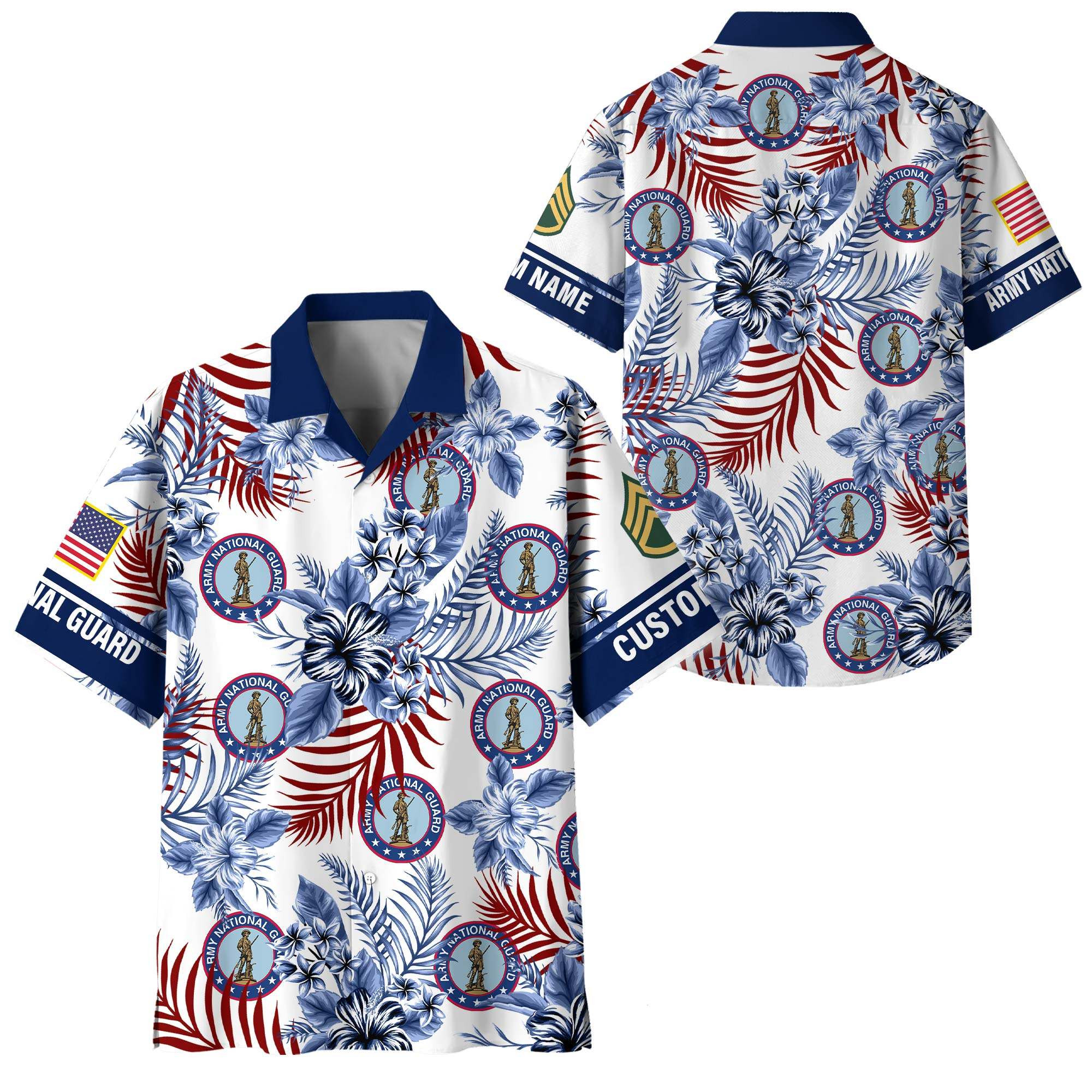 Premium Custom Army National Guard Hawaiian Shirt VPVC408368, Gifts For Army National Guard Veteran, Gifts For Veterans Day