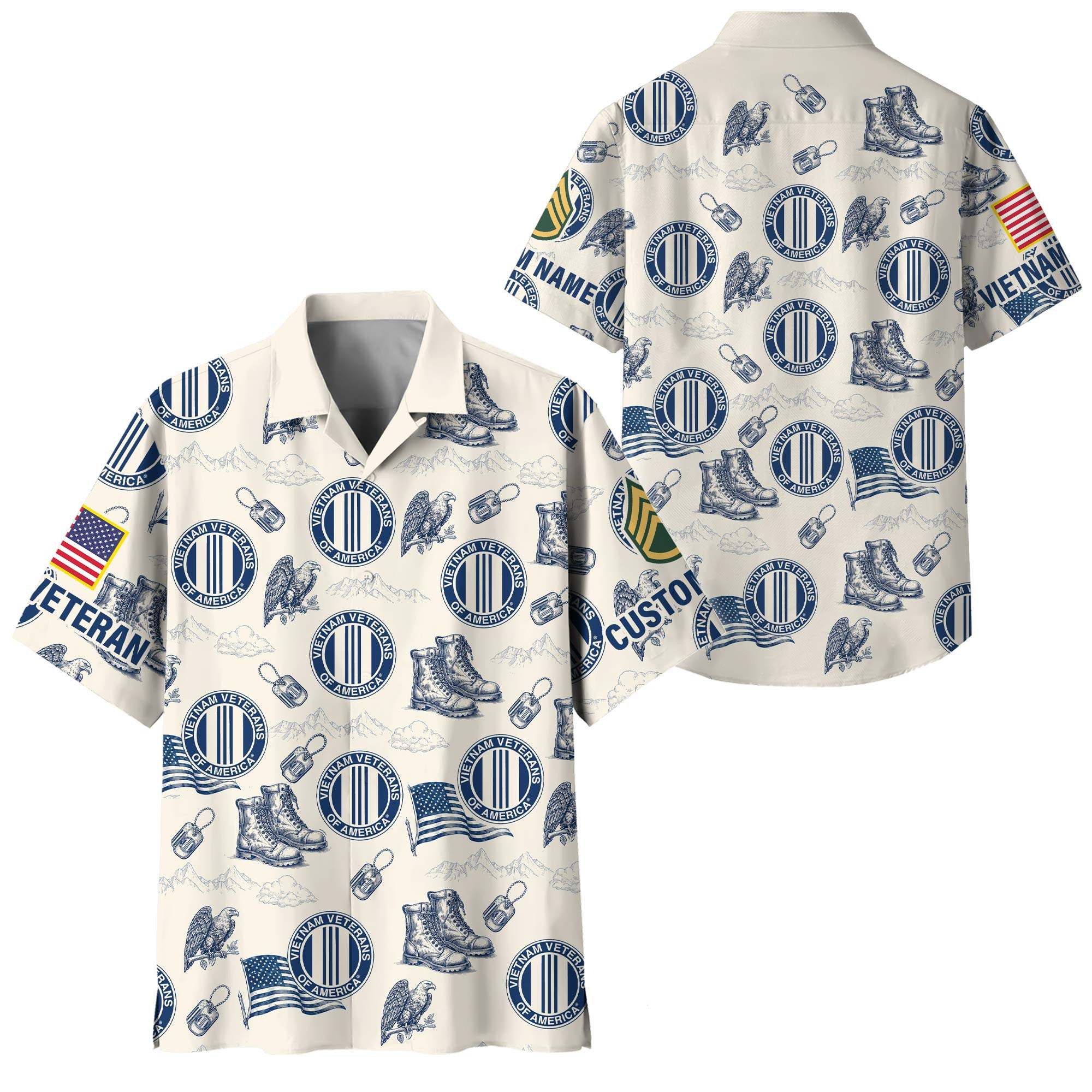 Premium Custom Vietnam Veteran Hawaiian Shirt VPVC408416, Gifts For Vietnam Veteran, Gifts For Veterans Day