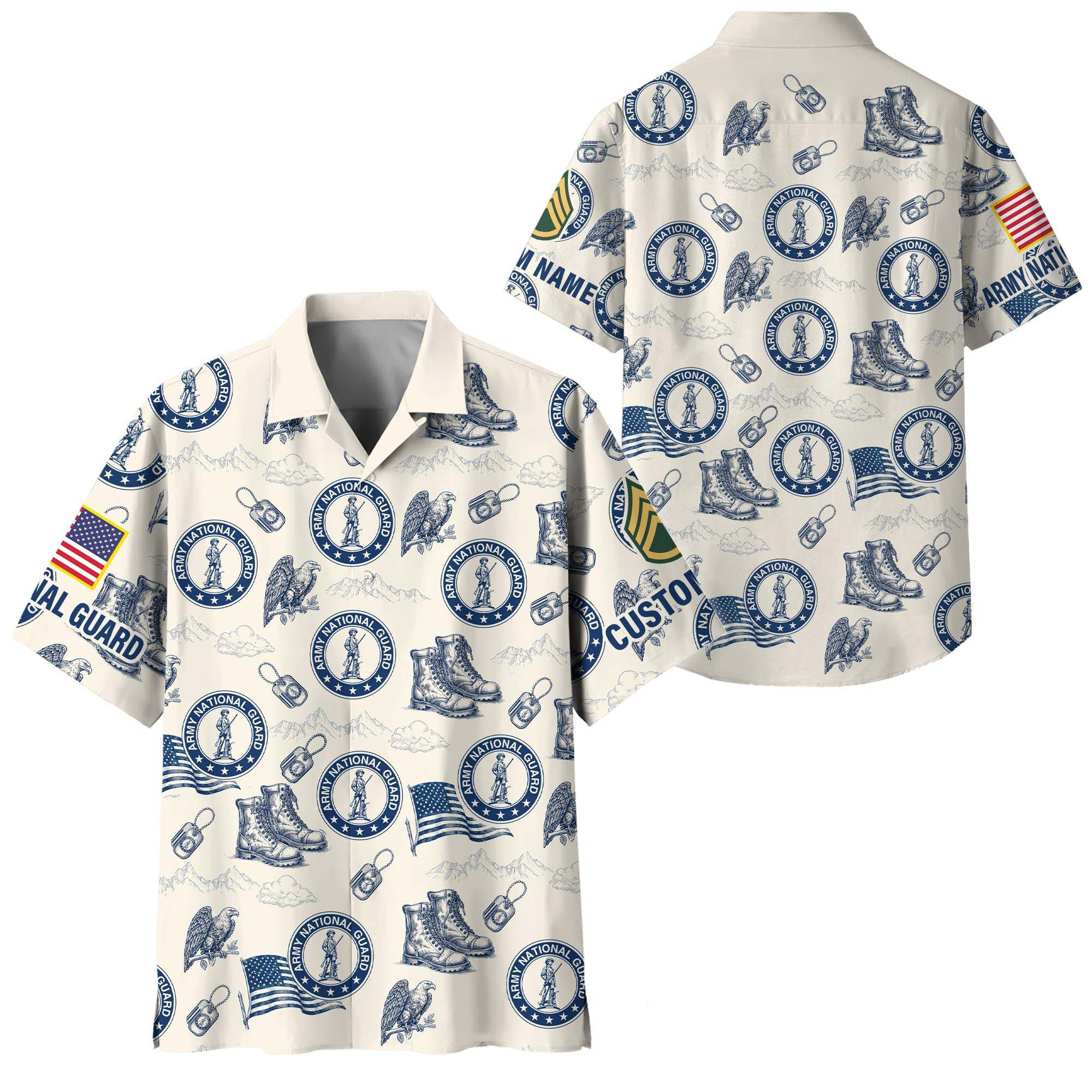 Premium Custom Army National Guard Hawaiian Shirt VPVC408418, Gifts For Army National Guard Veteran, Gifts For Veterans Day