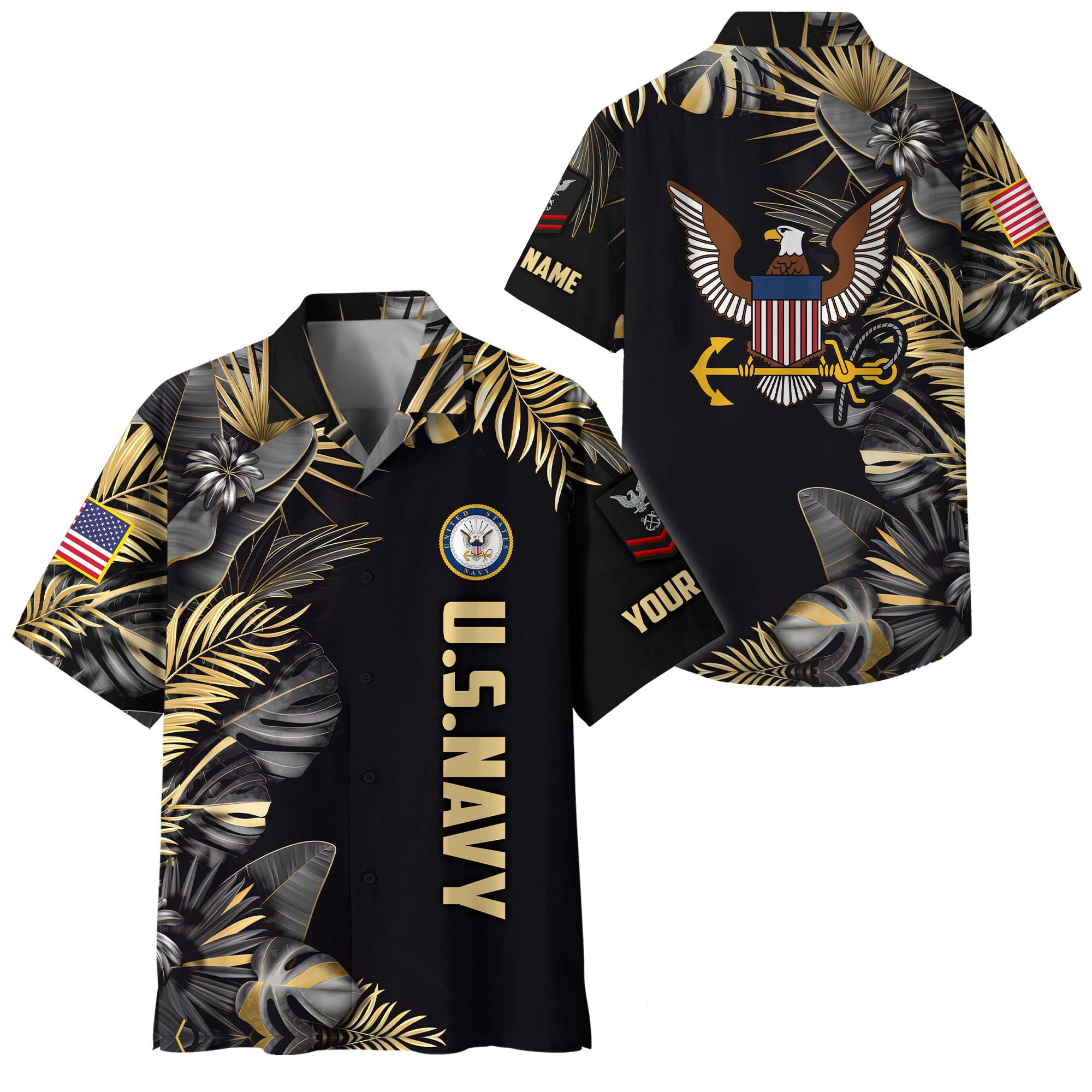 Premium Custom US Navy Hawaiian Shirt VPVC408422, Gifts For Navy Veteran, Gifts For Veterans Day