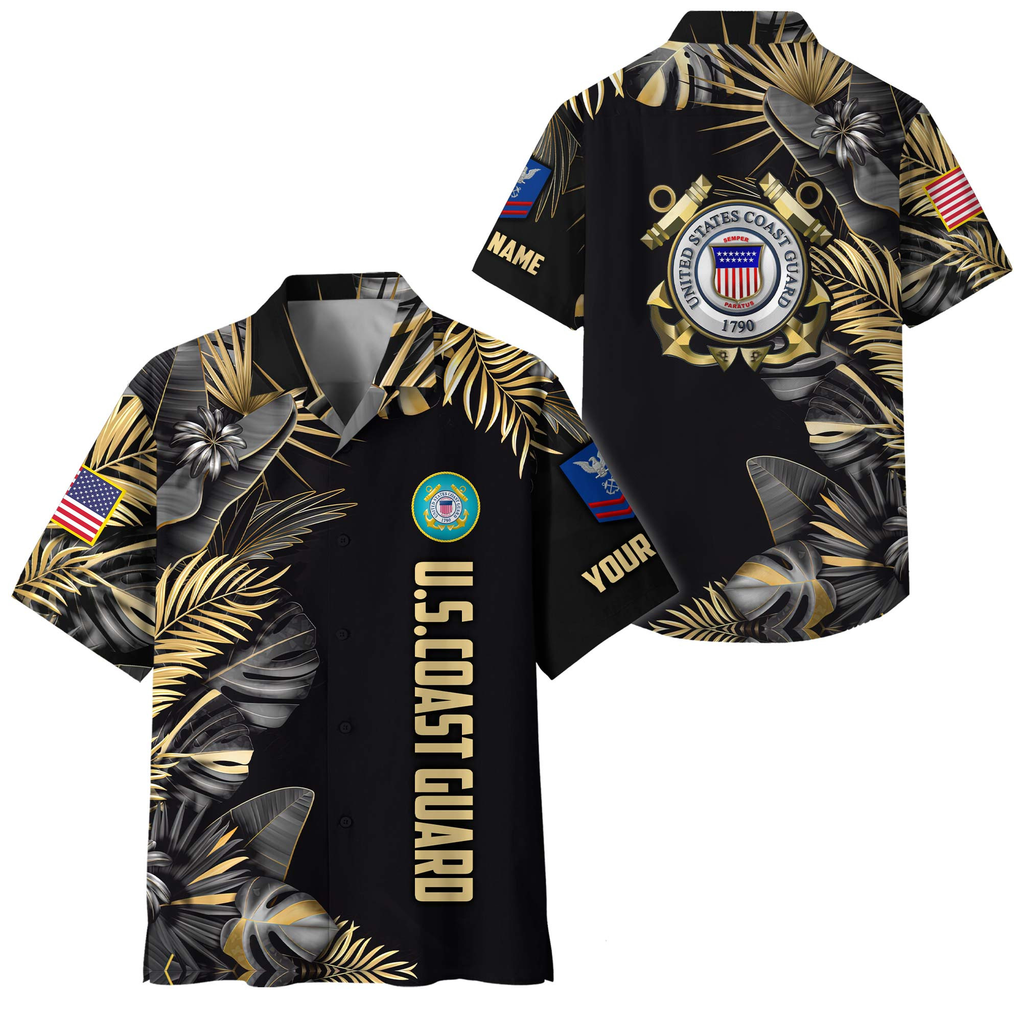 Premium Custom USCG Hawaiian Shirt VPVC408425, Gifts For Coast Guard Veteran, Gifts For Veterans Day