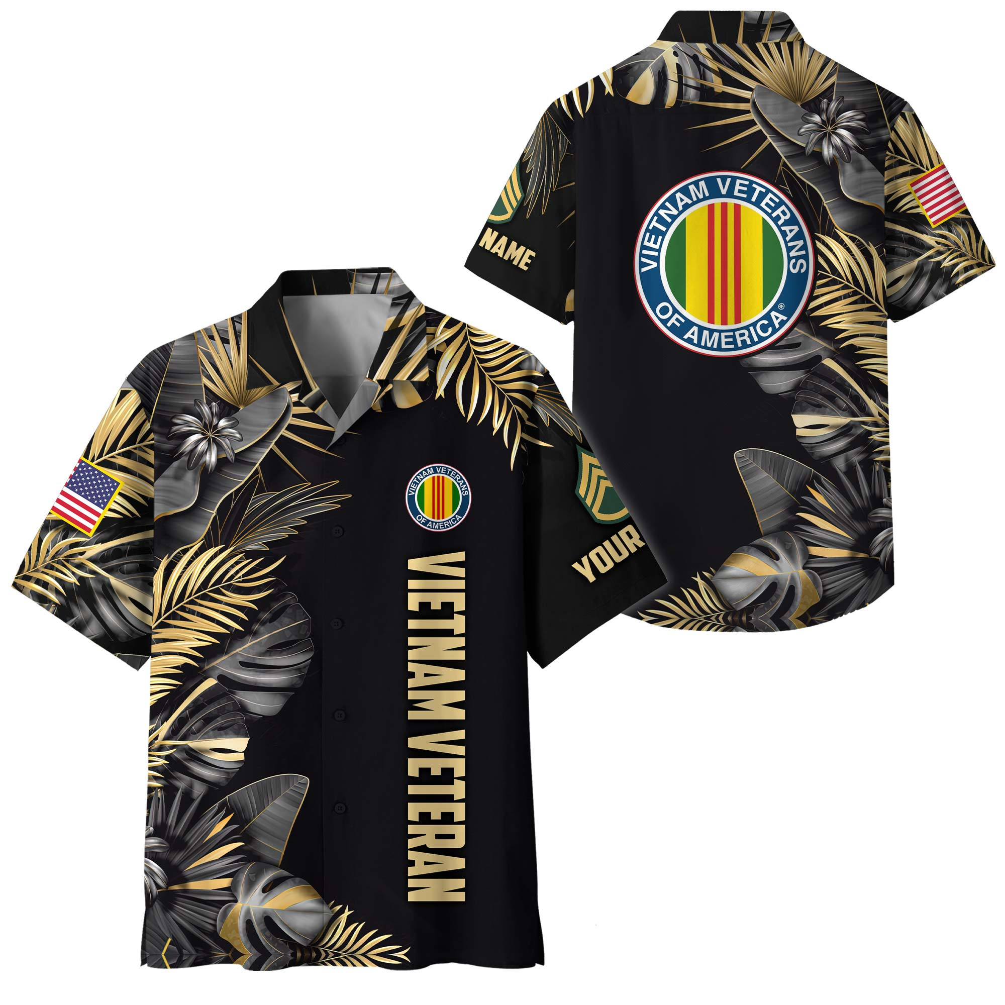 Premium Custom Vietnam Veteran Hawaiian Shirt VPVC408426, Gifts For Vietnam Veteran, Gifts For Veterans Day