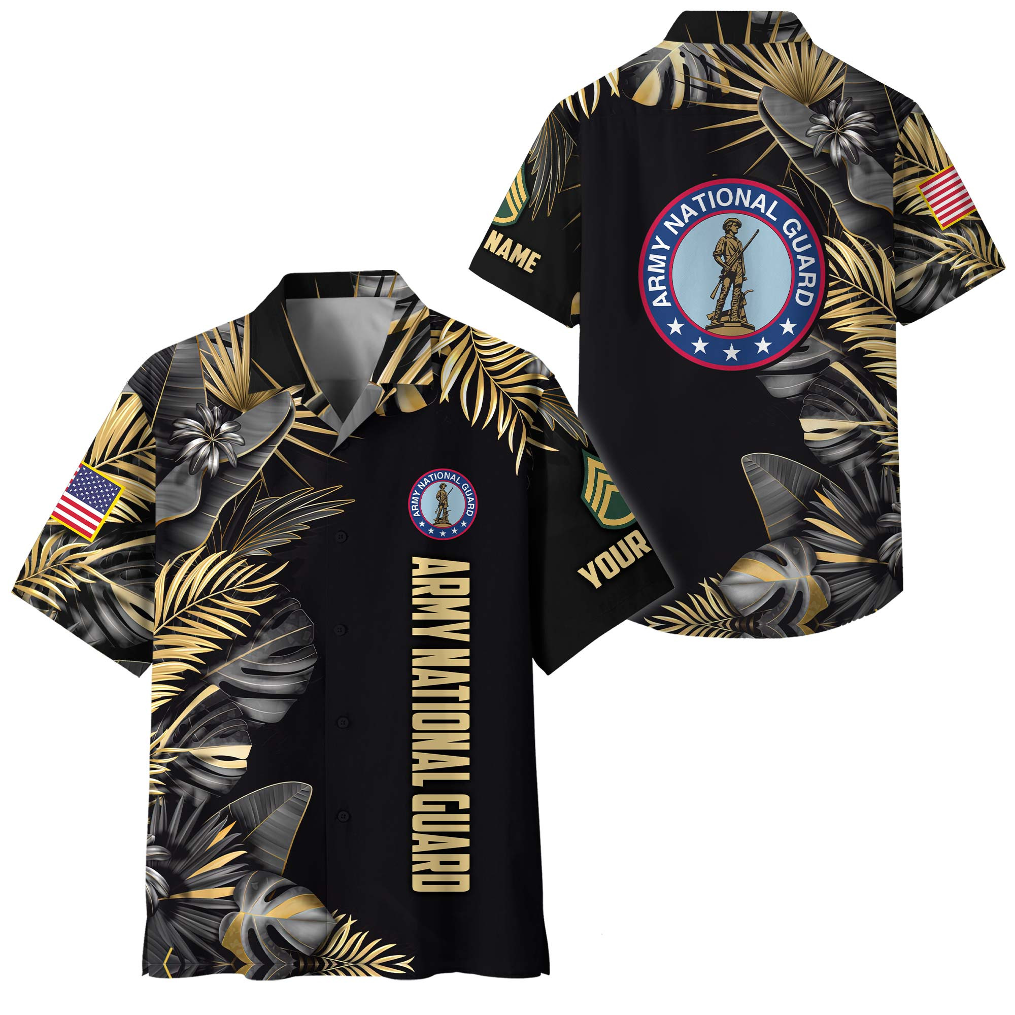 Premium Custom Army National Guard Hawaiian Shirt VPVC408428, Gifts For Army National Guard Veteran, Gifts For Veterans Day