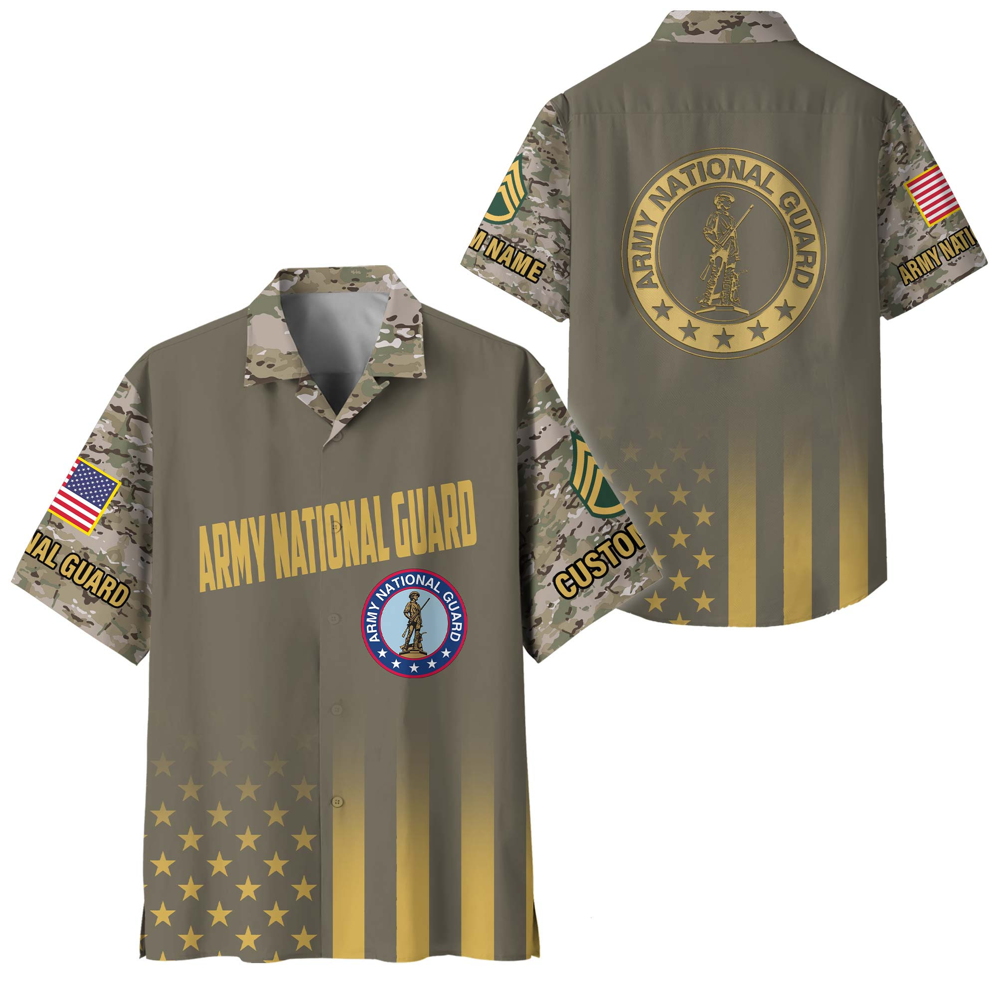 Premium Custom Army National Guard Hawaiian Shirt VPVC408468, Gifts For Army National Guard Veteran, Gifts For Veterans Day