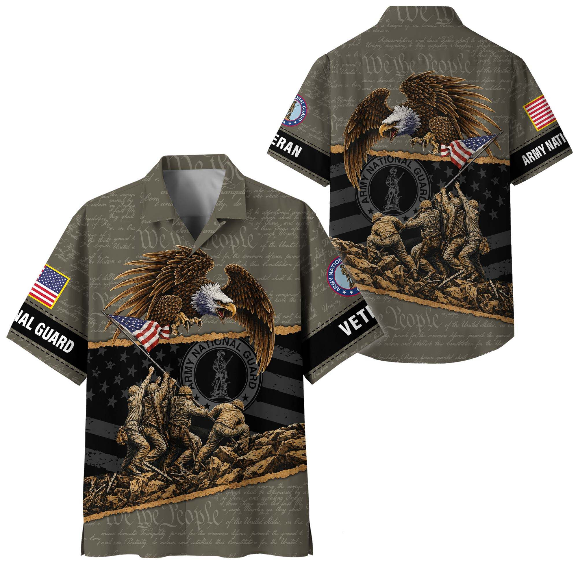 Premium Custom Army National Guard Hawaiian Shirt VPVC408478, Gifts For Army National Guard Veteran, Gifts For Veterans Day