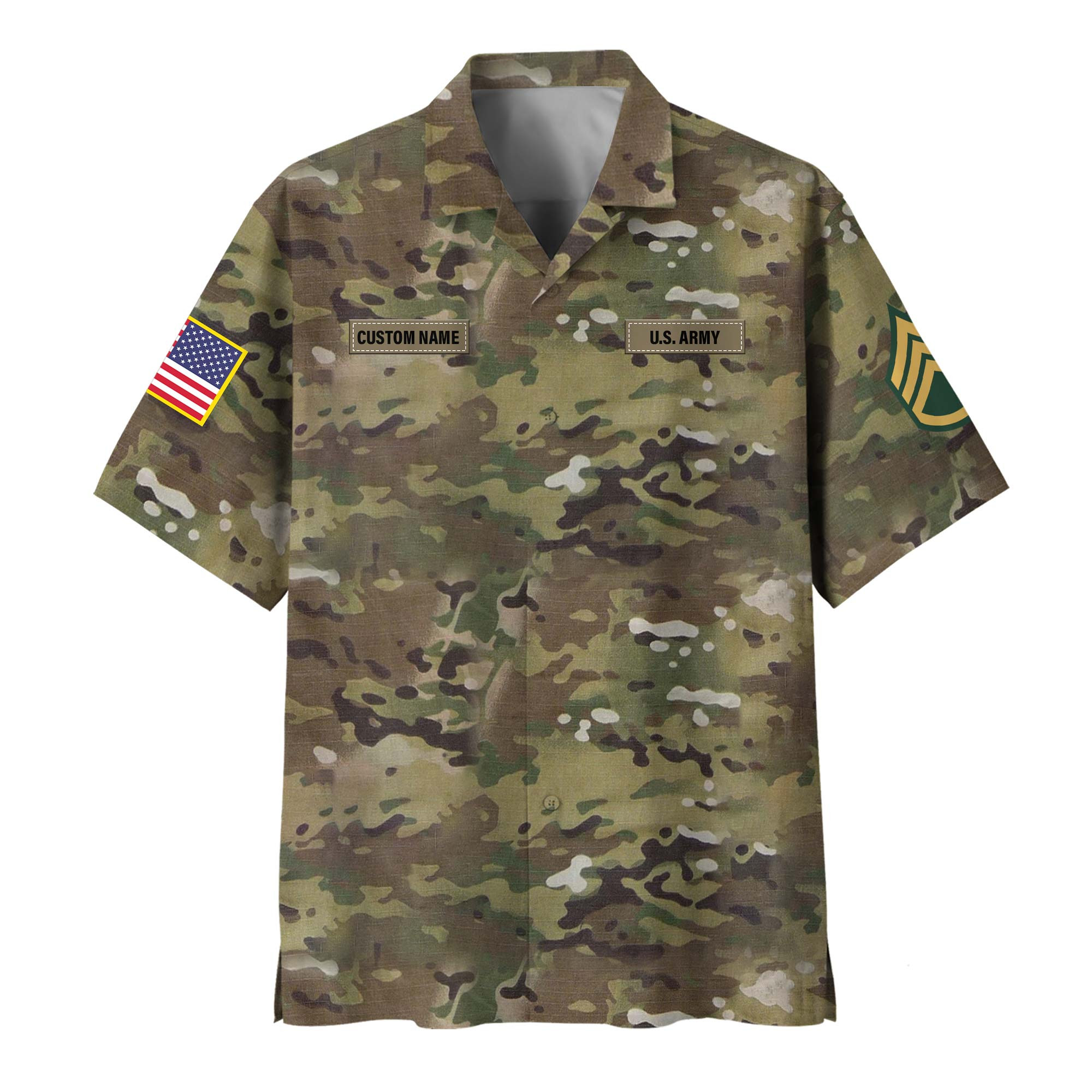 Premium Custom US Army Hawaiian Shirt VPVC408502, Gifts For Army Veteran, Gifts For Veterans Day