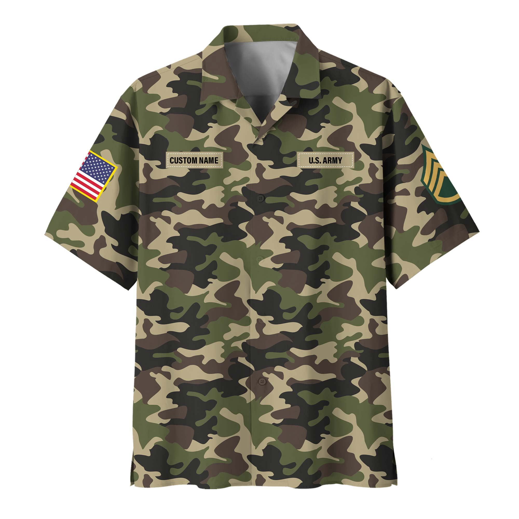 Premium Custom US Army Hawaiian Shirt VPVC408503, Gifts For Army Veteran, Gifts For Veterans Day