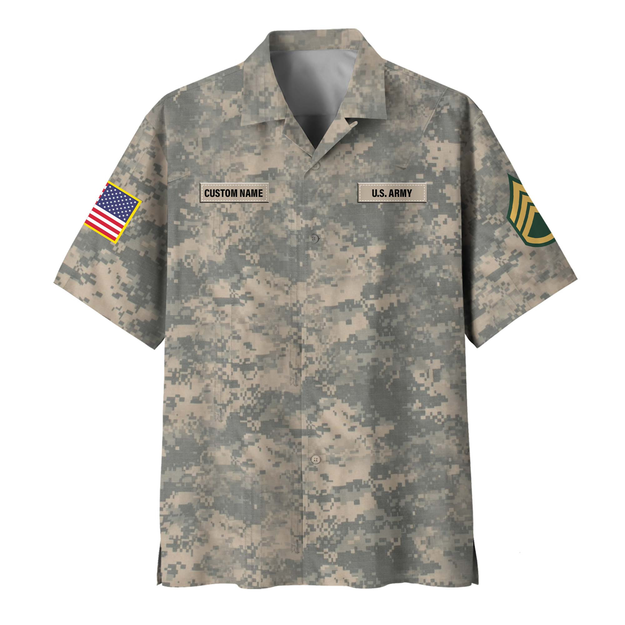 Premium Custom US Army Hawaiian Shirt VPVC408504, Gifts For Army Veteran, Gifts For Veterans Day