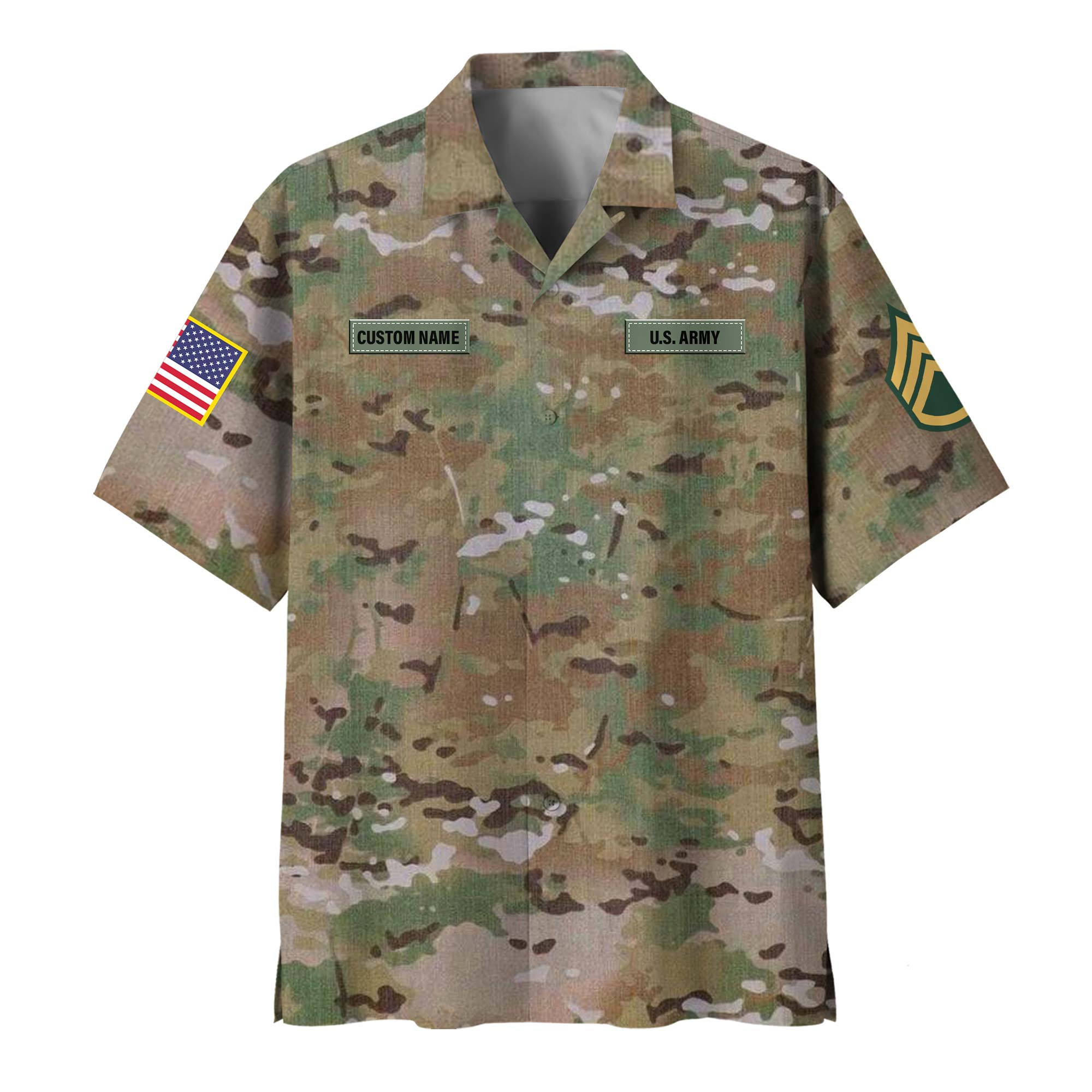 Premium Custom US Army Hawaiian Shirt VPVC408505, Gifts For Army Veteran, Gifts For Veterans Day
