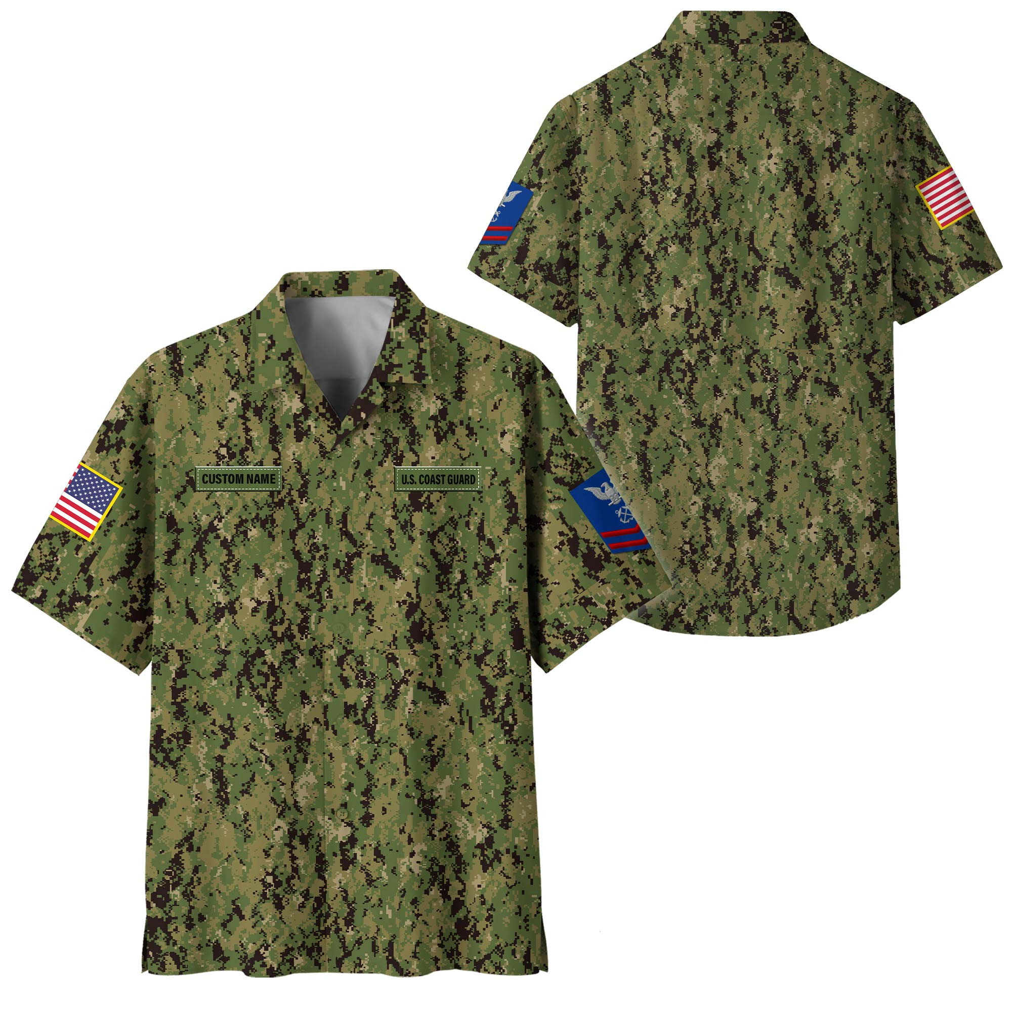 Premium Custom USCG Hawaiian Shirt VPVC408508, Gifts For Coast Guard Veteran, Gifts For Veterans Day