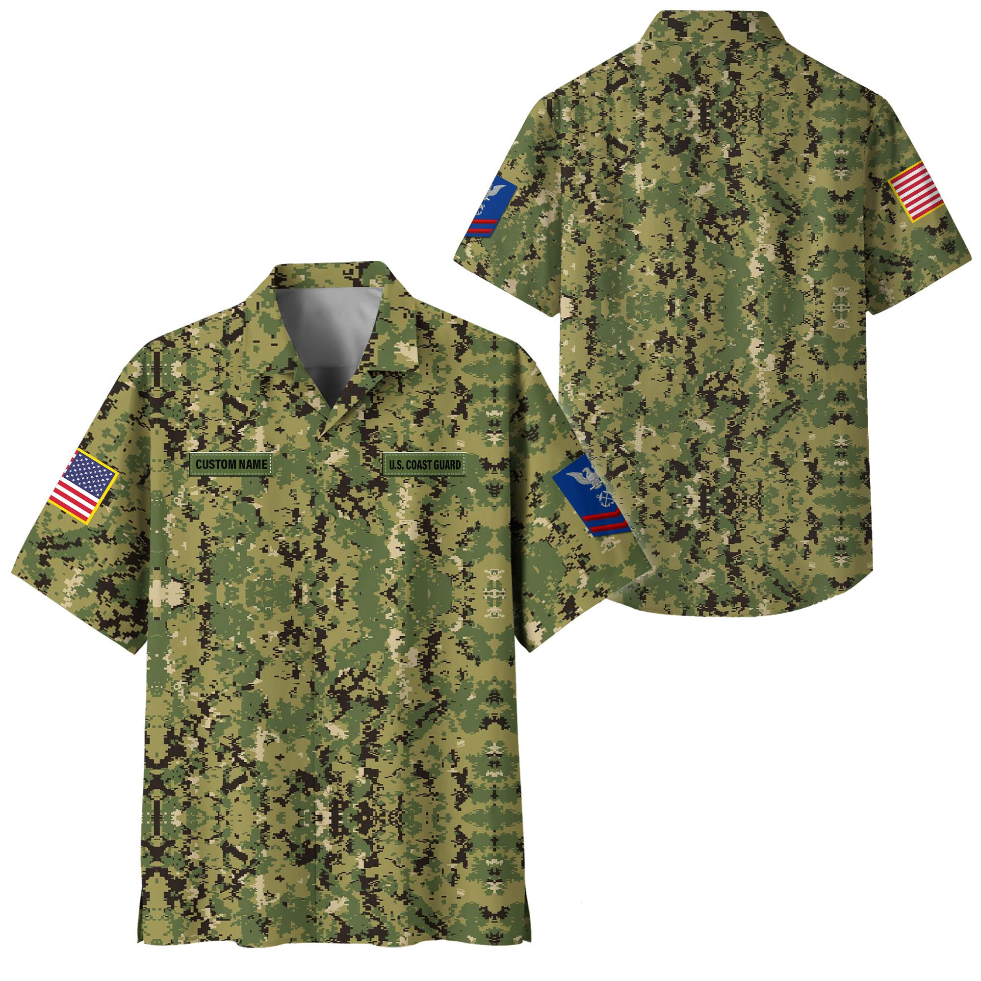 Premium Custom USCG Hawaiian Shirt VPVC408509, Gifts For Coast Guard Veteran, Gifts For Veterans Day
